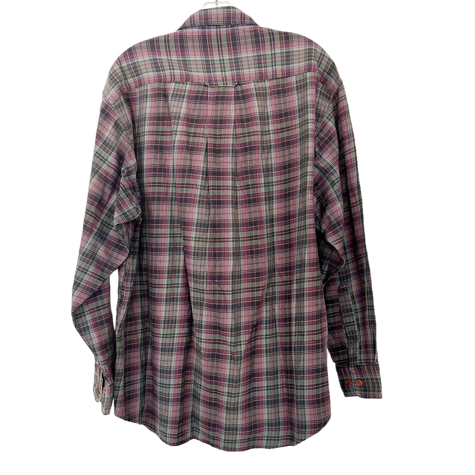 Orvis Orvis Brown Plaid Long Sleeve Button Down Sz L Size US L / EU 52-54 / 3 - 3 Thumbnail