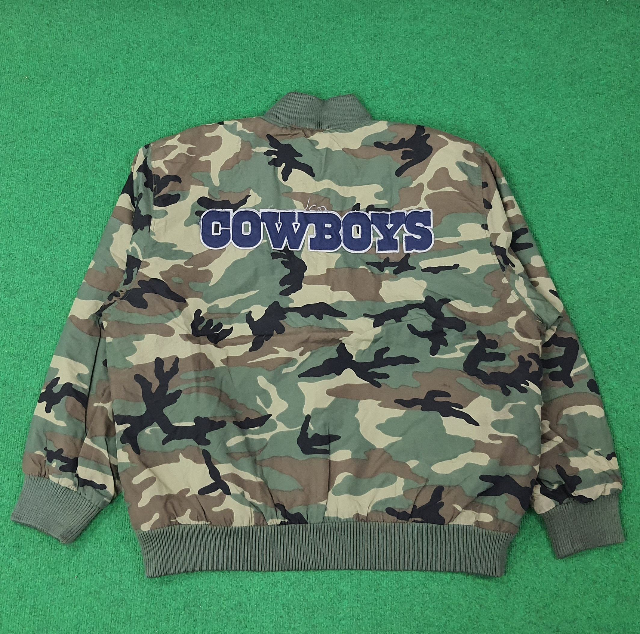 NFL Vintage NFL Cowboys Football Team Bomber Jacket C250N7 Size US XXL / EU 58 / 5 - 1 Thumbnail