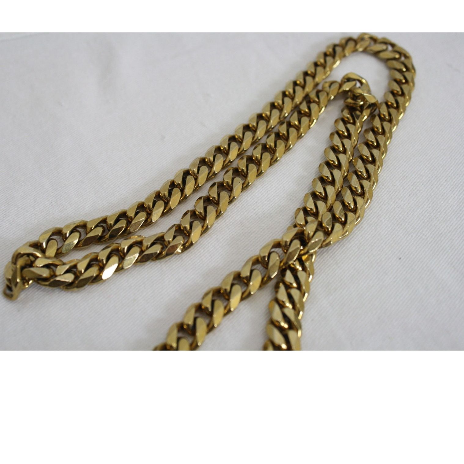The Gold Gods Gold Gods 18K GP Miami Cuban Link Chain Necklace 29" Plated Size 30 - 6 Thumbnail