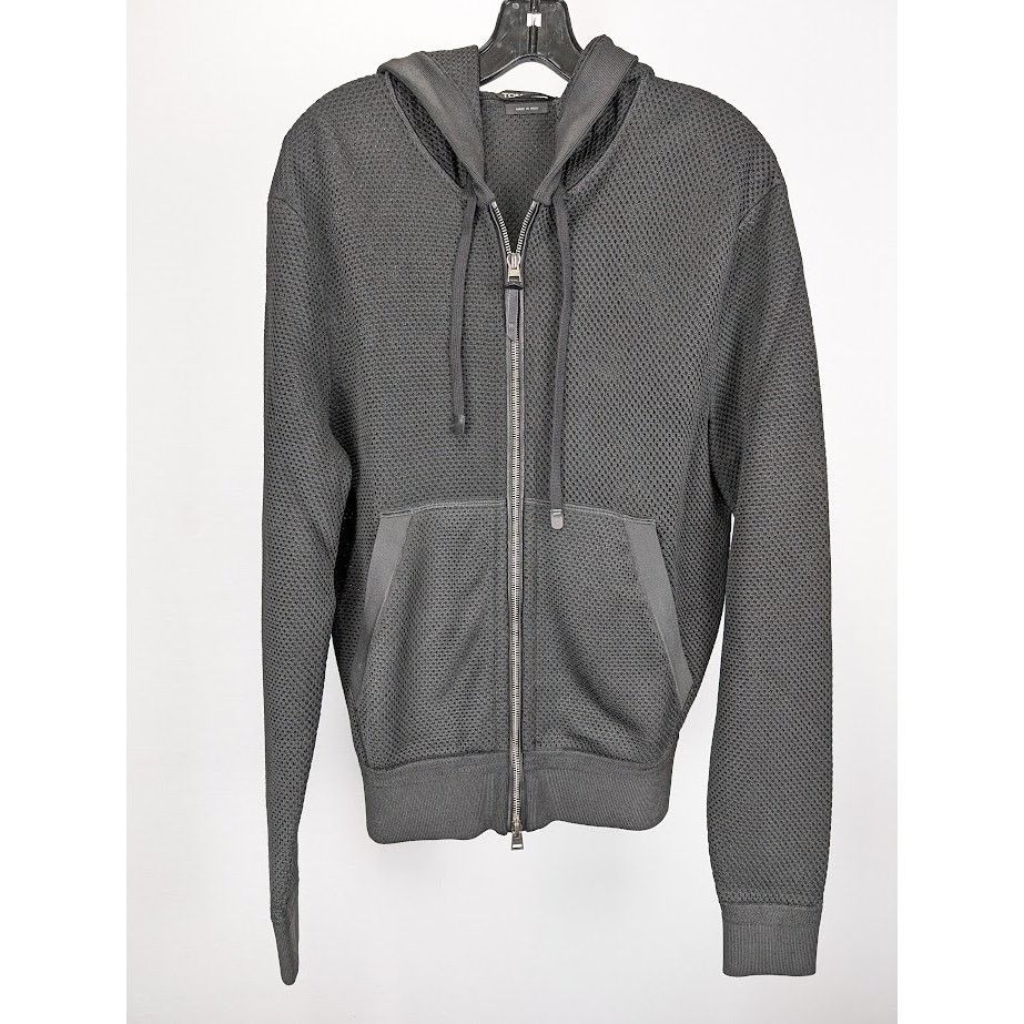 Tom Ford o1rshd1 Zip Hoodie in Black Size US S / EU 44-46 / 1 - 1 Thumbnail