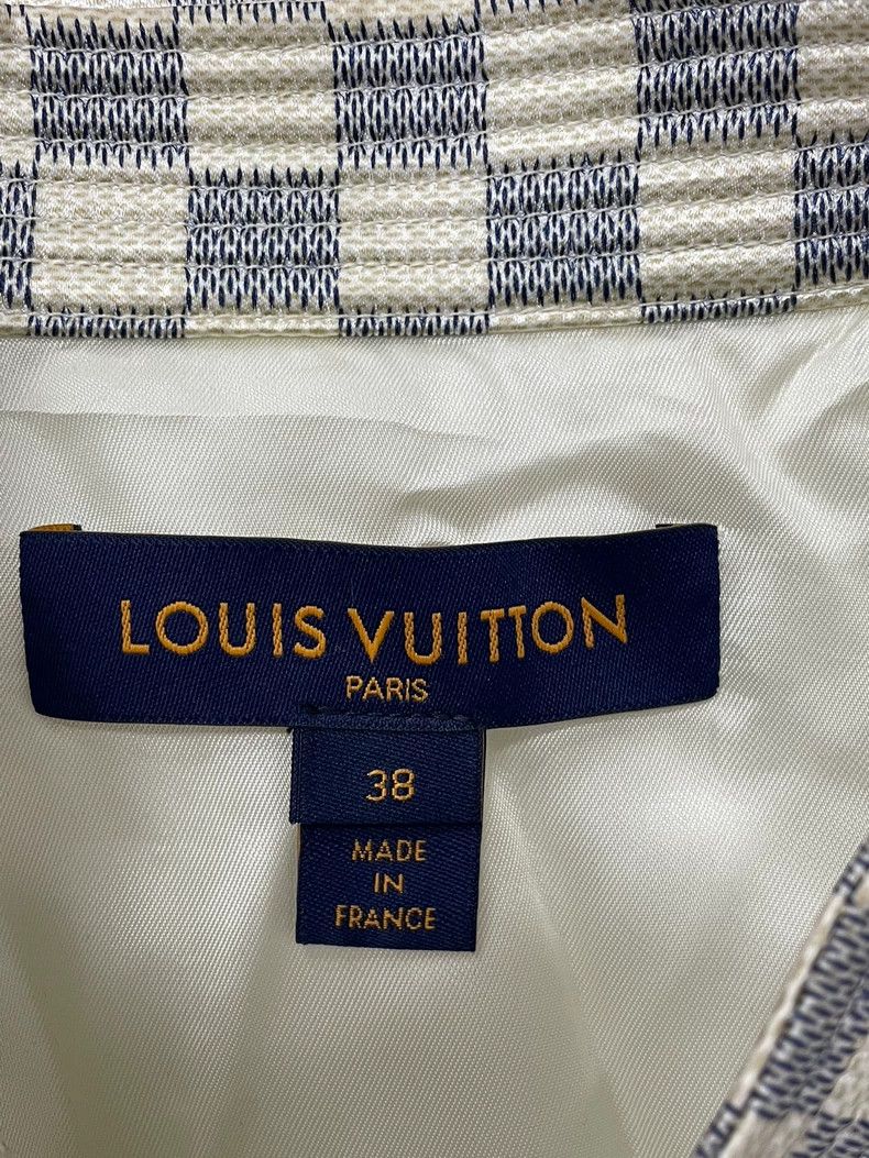 Louis Vuitton Louis Vuitton White Checkerboard Chain Jacket Size XS / US 0-2 / IT 36-38 - 4 Thumbnail