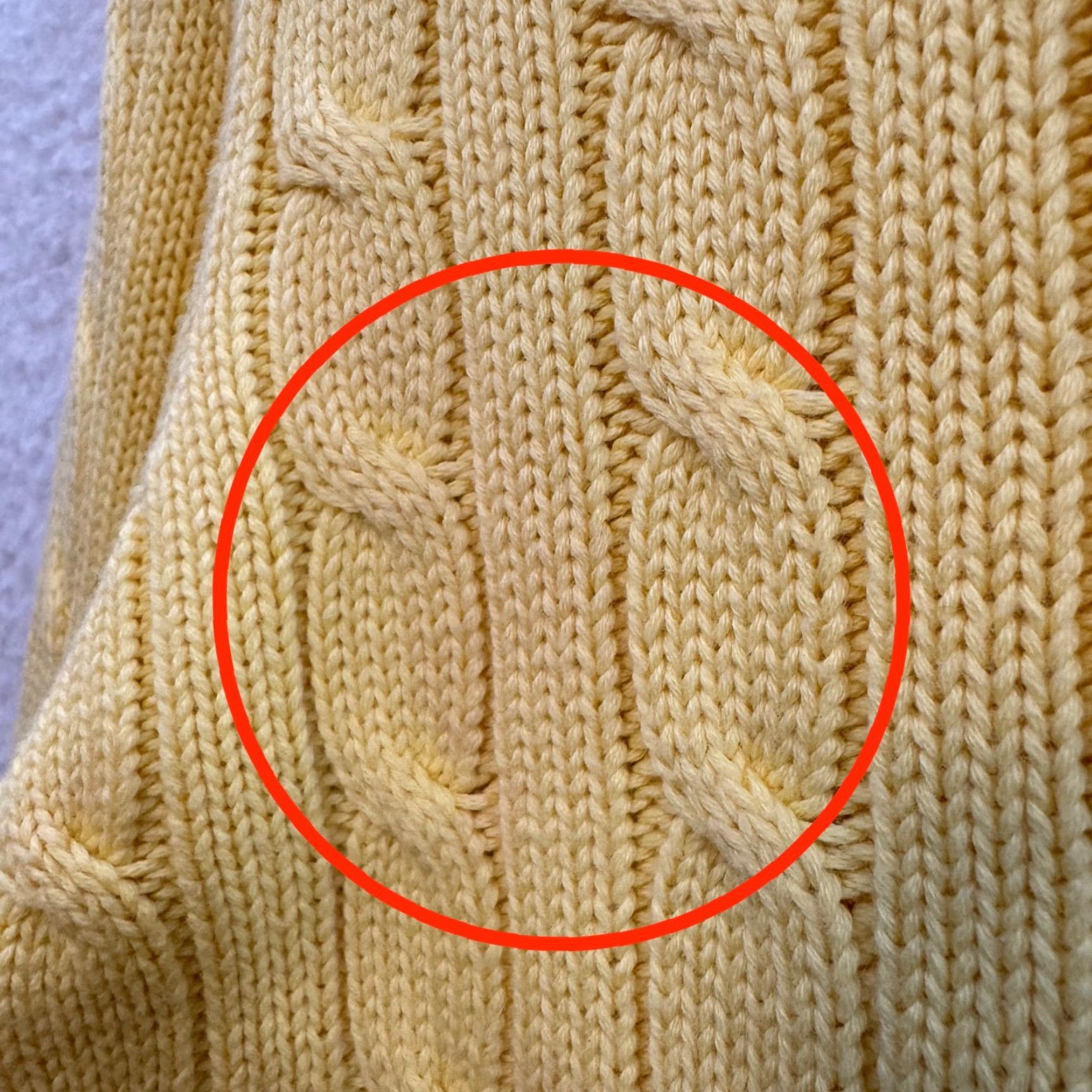 Ralph Lauren VINTAGE Ralph Lauren Sweater Shirt Womens M Yellow Cable Knit Pony Logo Size M / US 6-8 / IT 42-44 - 5 Thumbnail