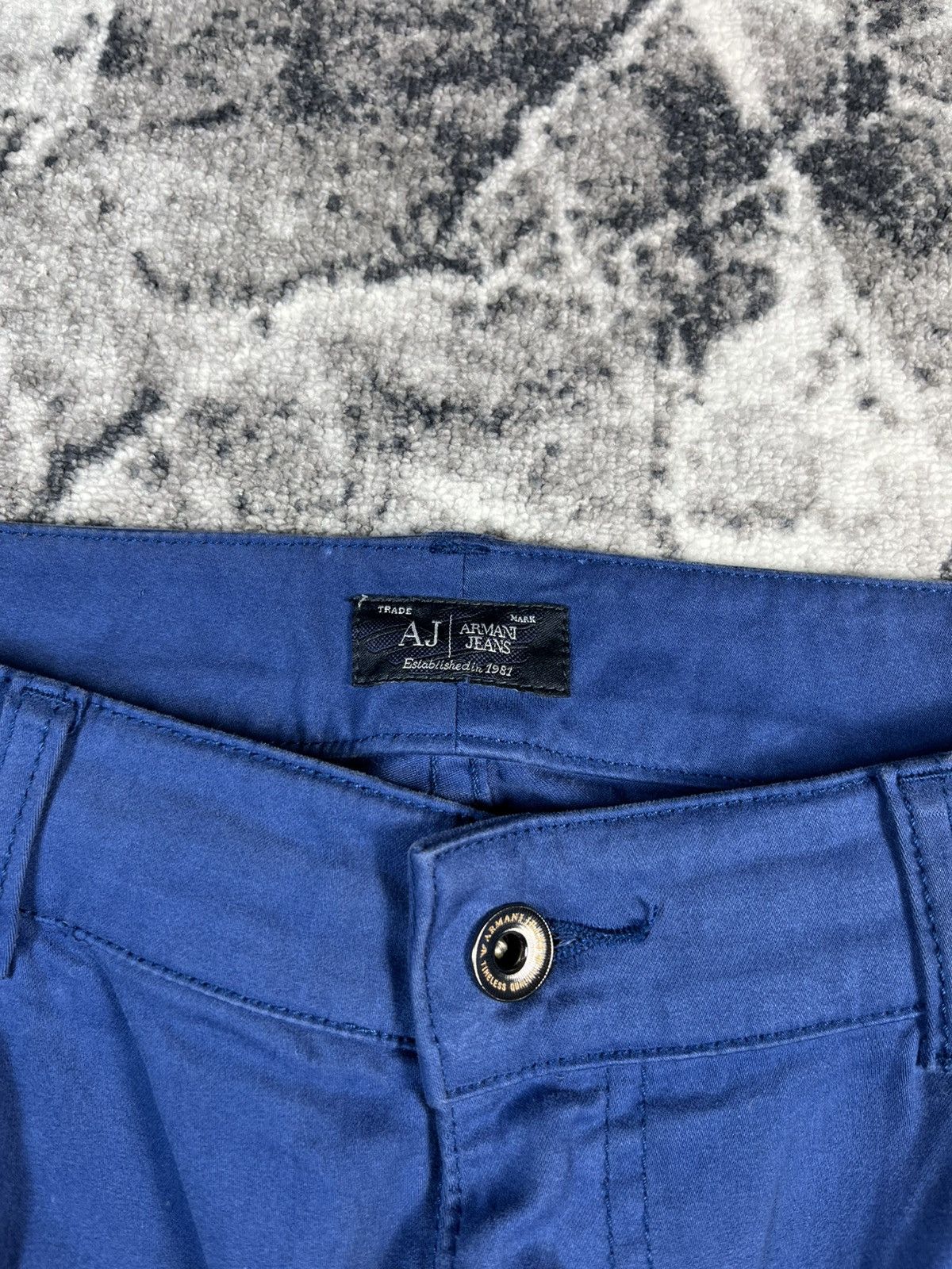 Armani Armani Jeans Blue Pants W38 Slim Fit Size US 38 / EU 54 - 8 Thumbnail