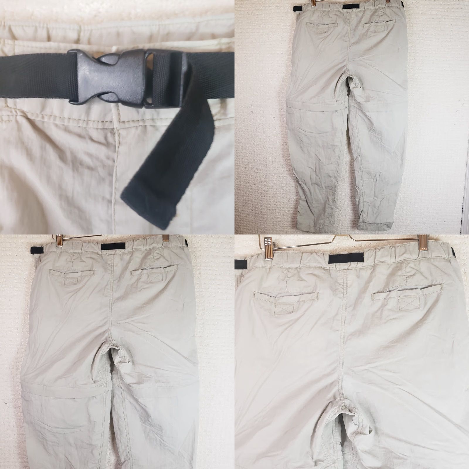 Vintage REI Convertible Pants Mens 38x32 Beige Outdoor Hiking Cargo Pants Mens 38 Beige Cargo Pocket Casual Travel Adjustable Length Straight Leg Size US 38 / EU 54 - 8 Thumbnail
