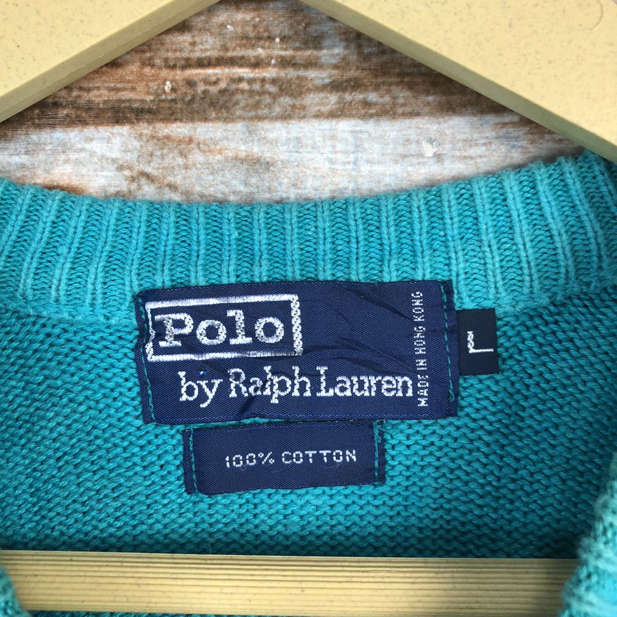 Homespun Knitwear Polo Ralph Lauren Blue Knitwear #A956 Size L / US 10 / IT 46 - 10 Thumbnail