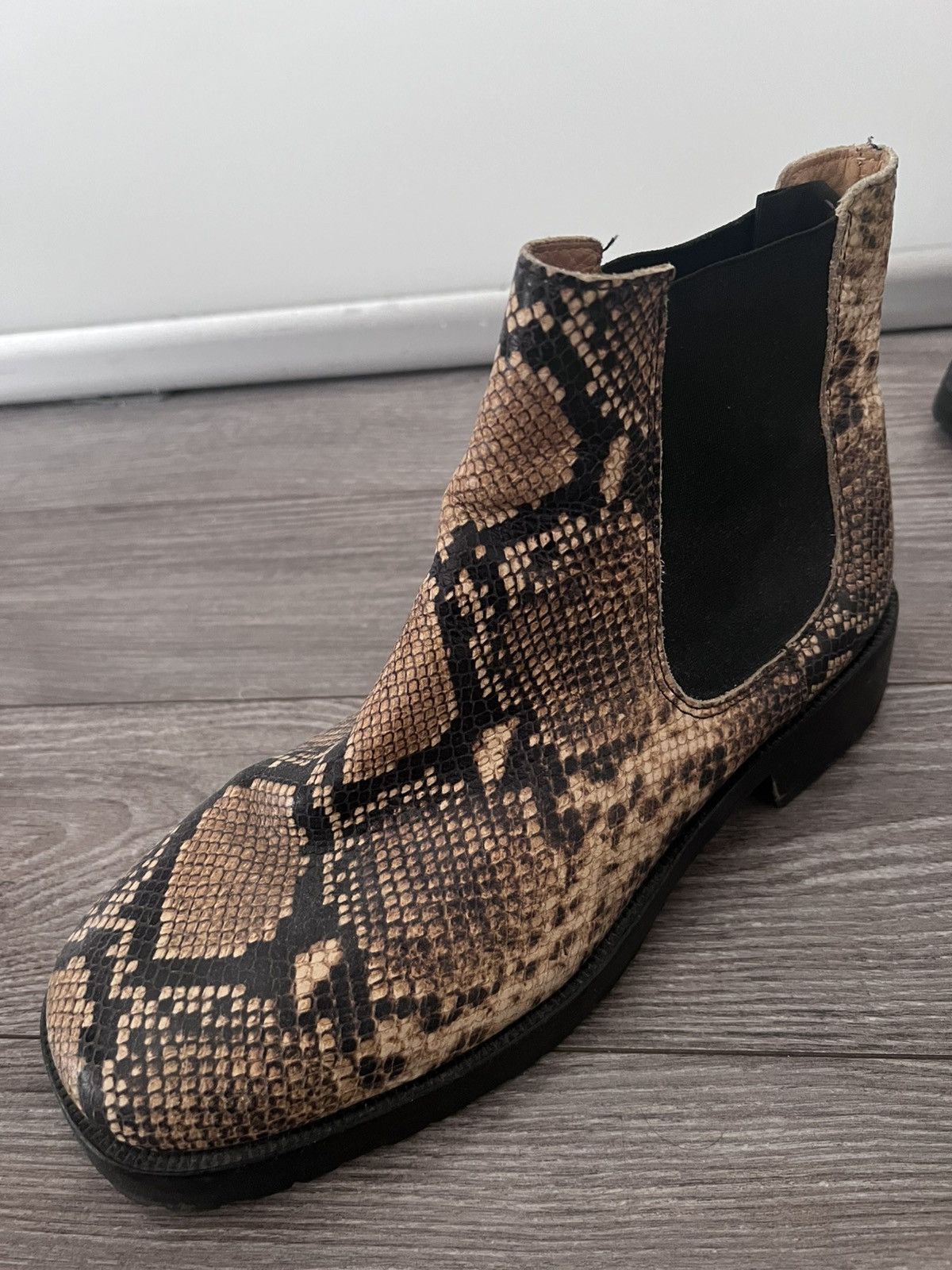 Tiger of Sweden Snakeskin/Python Chelsea Boots Size US 10 / EU 43 - 3 Thumbnail