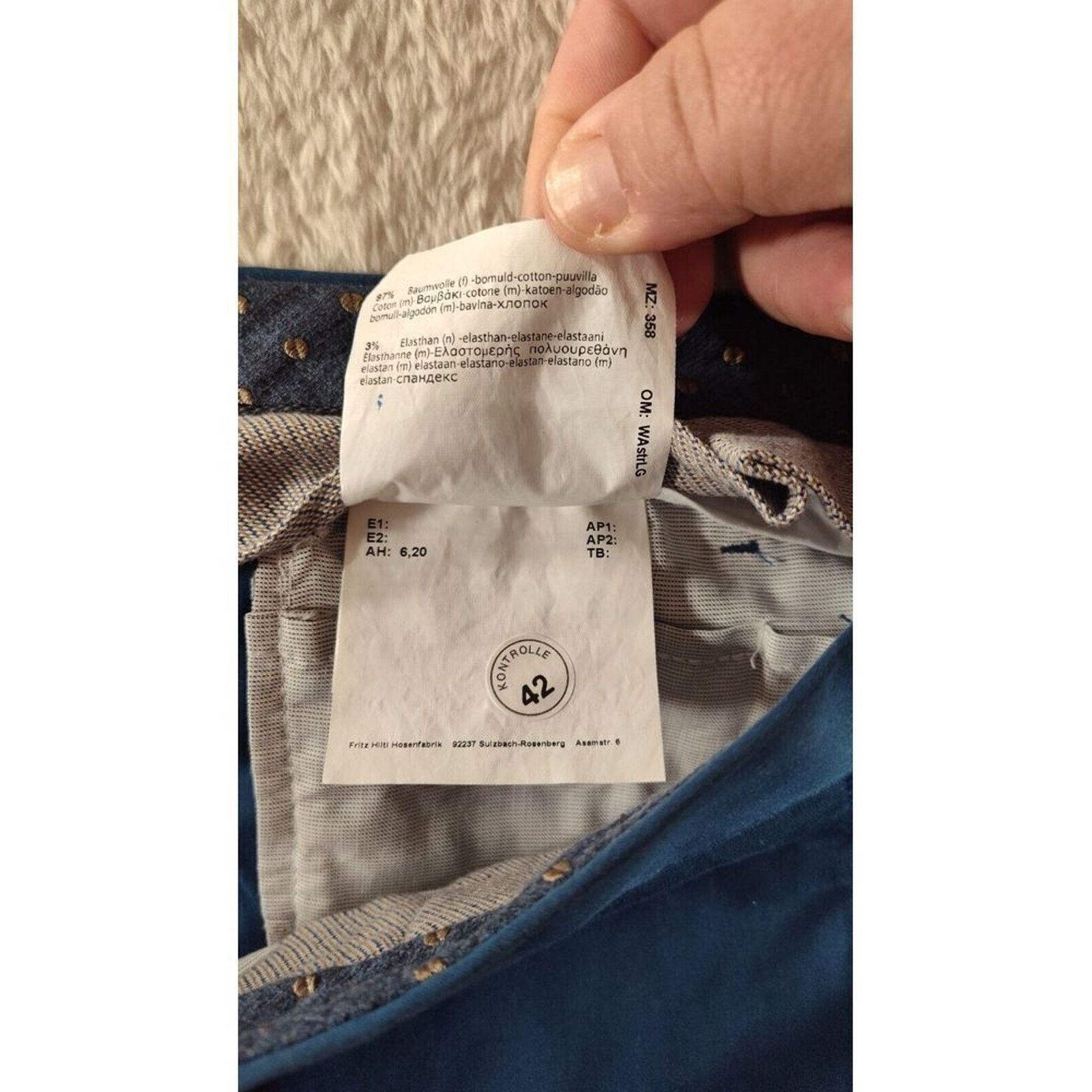 Hiltl Hiltl NWT Chinos / Casual Pants Size 56 US 40x34 Size US 40 / EU 56 - 10 Thumbnail