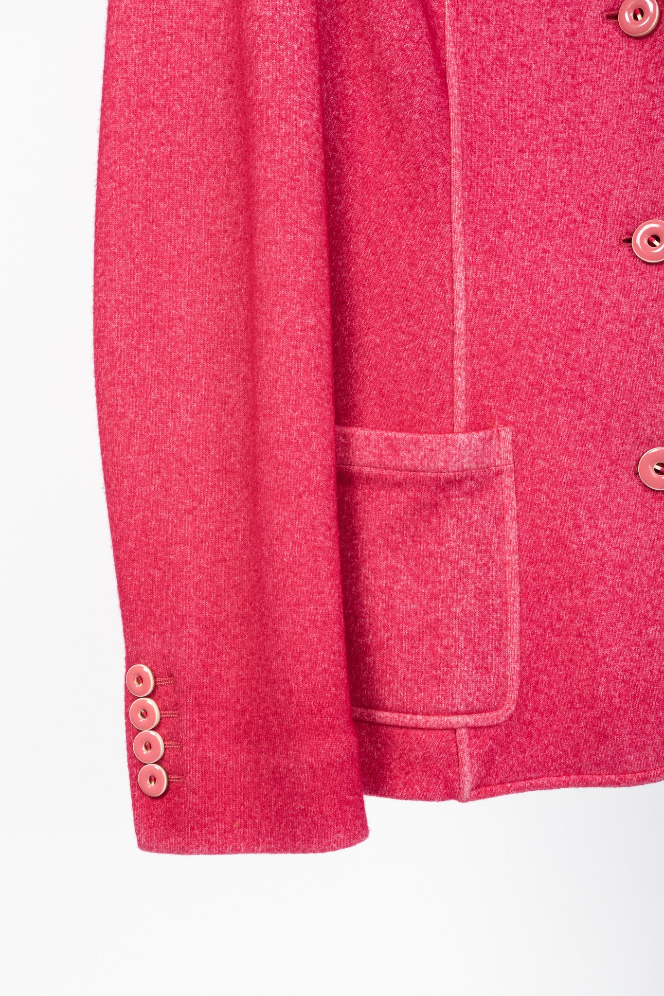 Colombo Colombo Kate Pink Cashmere-Blend Knit Blazer Size S / US 4 / IT 40 - 6 Thumbnail