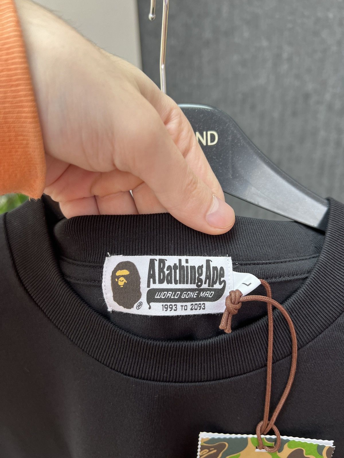 Bape Bape Text Graphic Tee Size US L / EU 52-54 / 3 - 8 Thumbnail