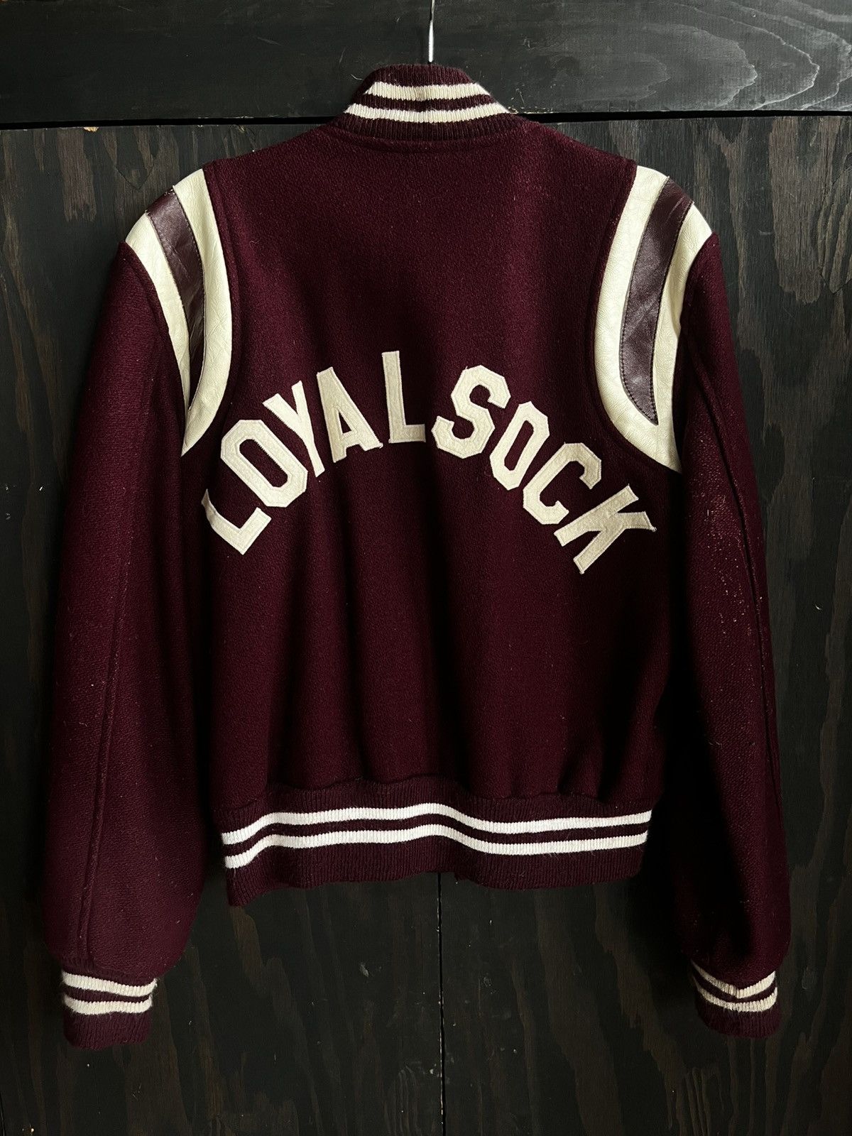 Vintage 1960s Red Maroon/White Varsity jacket Size US M / EU 48-50 / 2 - 2 Thumbnail