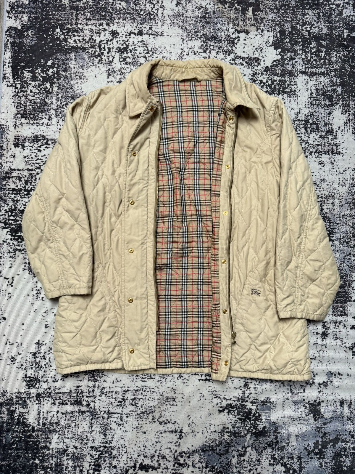 Burberry Vintage BURBERRY Full Pattern Nova Check Down Puffer Jacket Size US XL / EU 56 / 4 - 1 Thumbnail