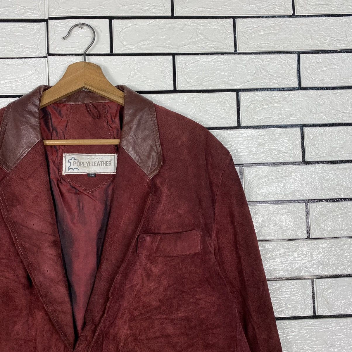 Japanese Brand 📌Vintage Genuine Leather Jacket Poyeyeleather Issey Miyake Size US XL / EU 56 / 4 - 7 Thumbnail