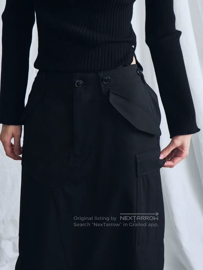 Junya Watanabe Junya Watanabe size S Black structured utility long skirt Size 23" - 6 Thumbnail