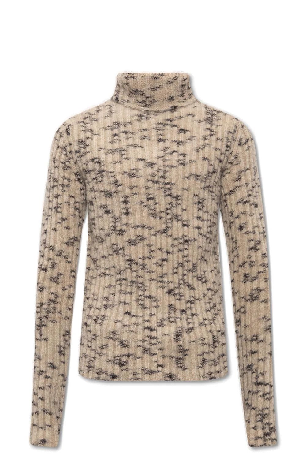 Raf Simons o1y0325 Turtleneck Sweater in Beige/Black Size US XS / EU 42 / 0 - 1 Thumbnail