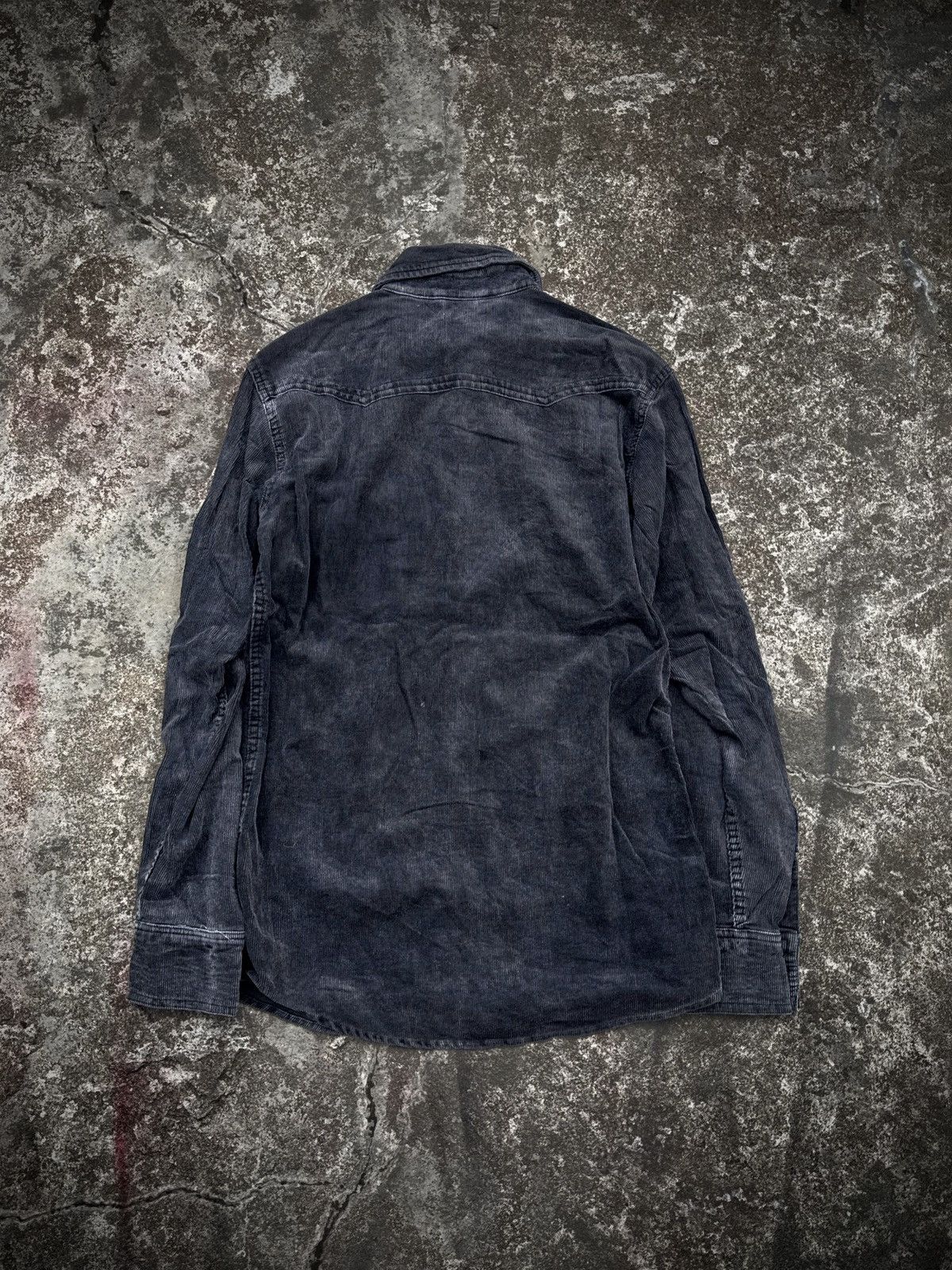 Tornado Mart Semanticdesign Wash Black Corduroy Long Shirt Size US M / EU 48-50 / 2 - 2 Thumbnail