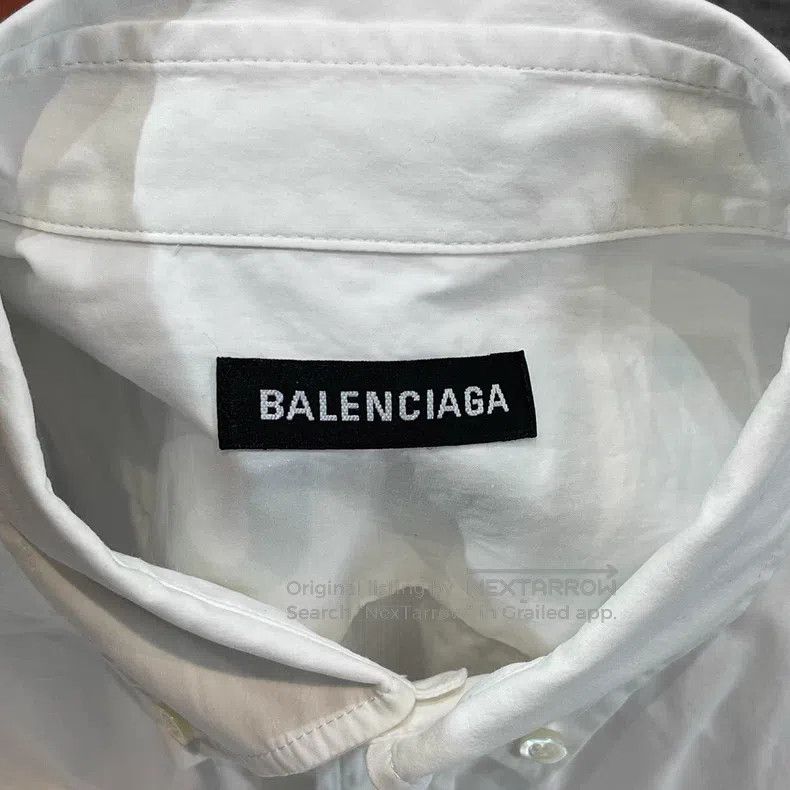 Balenciaga Balenciaga size 39 Back Logo Shirt Size US XS / EU 42 / 0 - 3 Thumbnail