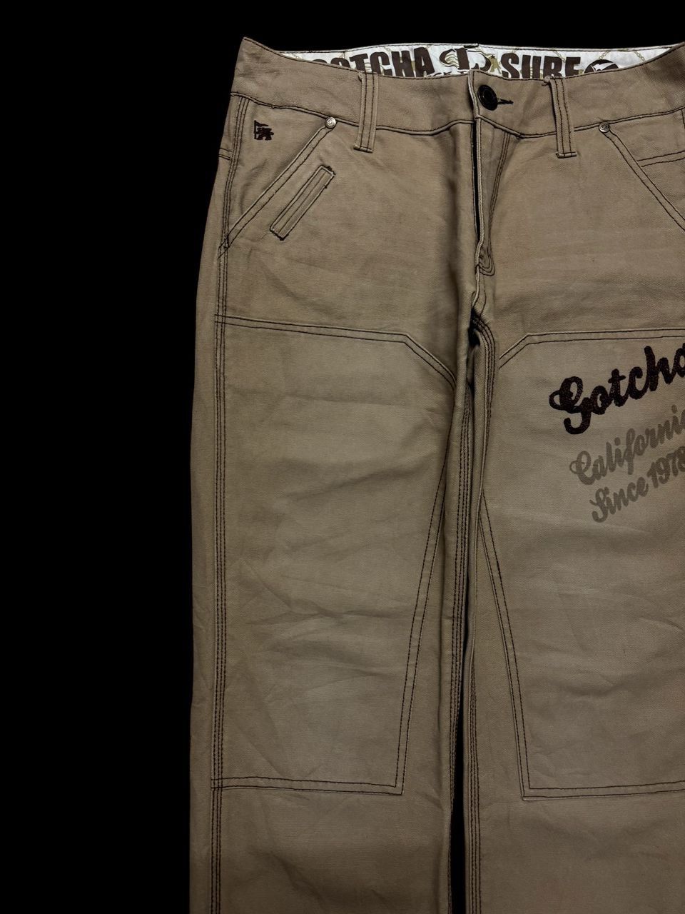 Gotcha RARE 90’s Gotcha Surf Double Knee Duck Logo Workwear Style Size US 32 / EU 48 - 4 Thumbnail