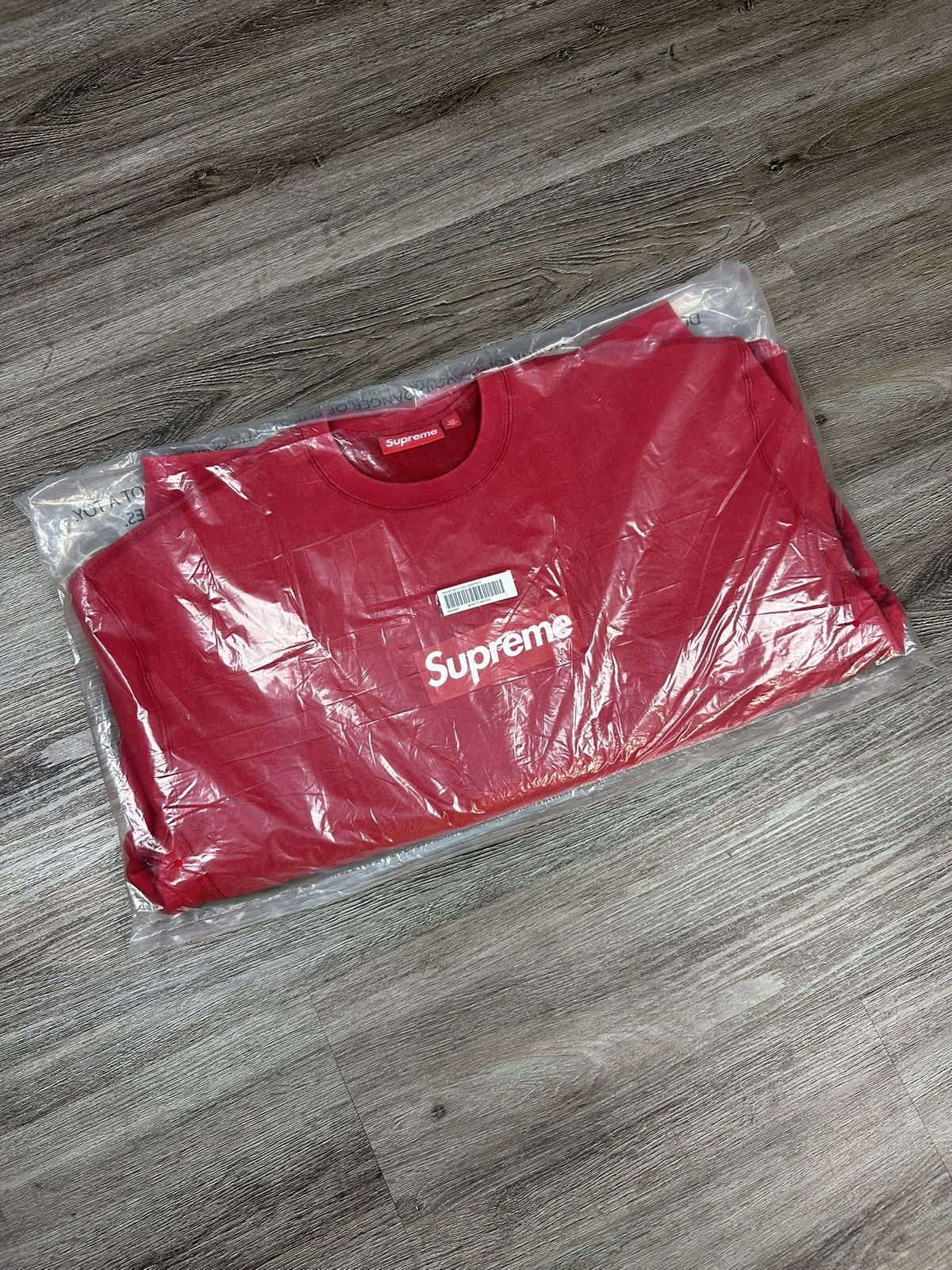 Supreme Supreme Washed Box Logo Crewneck Red SS25 size Large Size US L / EU 52-54 / 3 - 2 Thumbnail