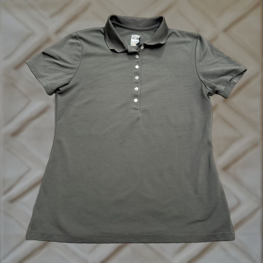 Callaway Callaway Opti Dry Performance Polo Shirt Womens Medium Gray Golf Tennis Active Casual Polo Shirt Callaway Brand Size M / US 6-8 / IT 42-44 - 1 Thumbnail