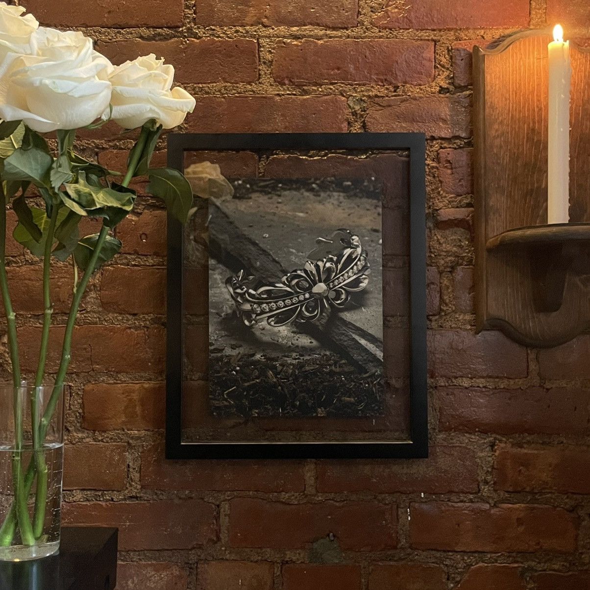 Chrome Hearts Floral Diamond Ring Poster