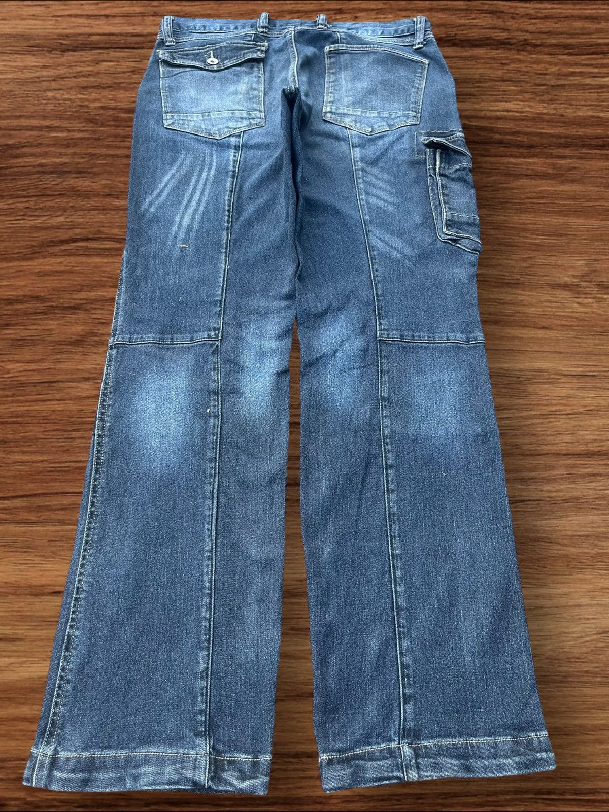 Japanese Brand Vintage Japanese Brand Multi Pocket Tactical Style Jeans Size US 33 - 2 Thumbnail