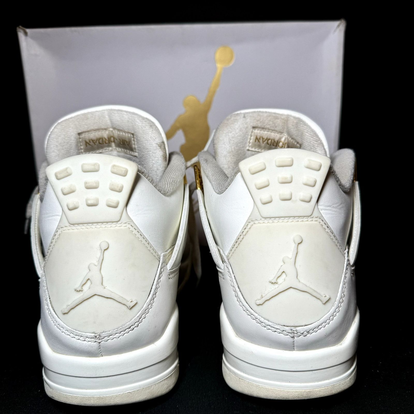 Jordan Brand × Nike Size 12 Nike Air Jordan 4 Retro Metallic Gold Women's Shoes Size US 12 / IT 42 - 6 Thumbnail