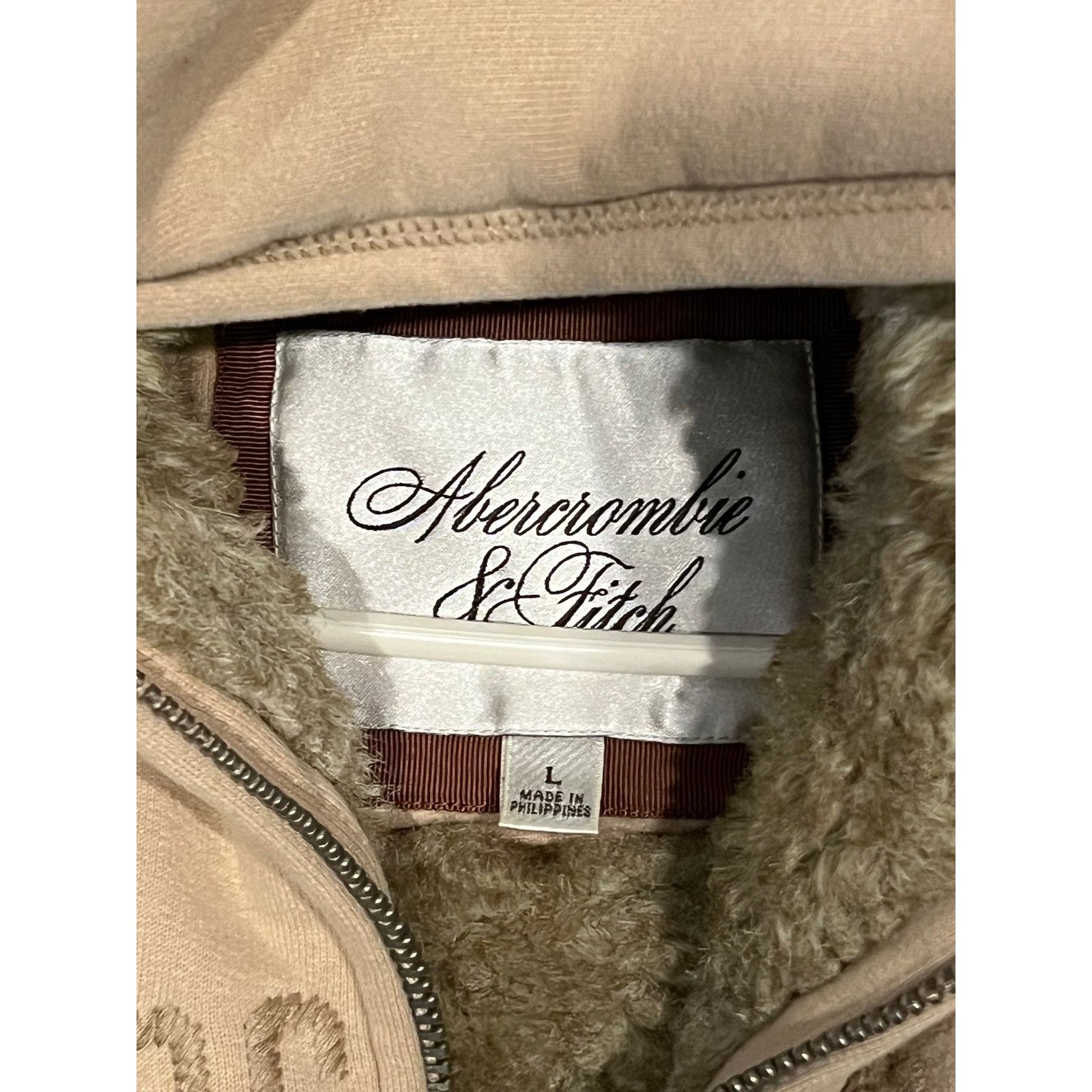 Disney Abercrombie & Fitch Beige Cream Full Zip Hoodie Womans Large Size US L / EU 52-54 / 3 - 3 Thumbnail