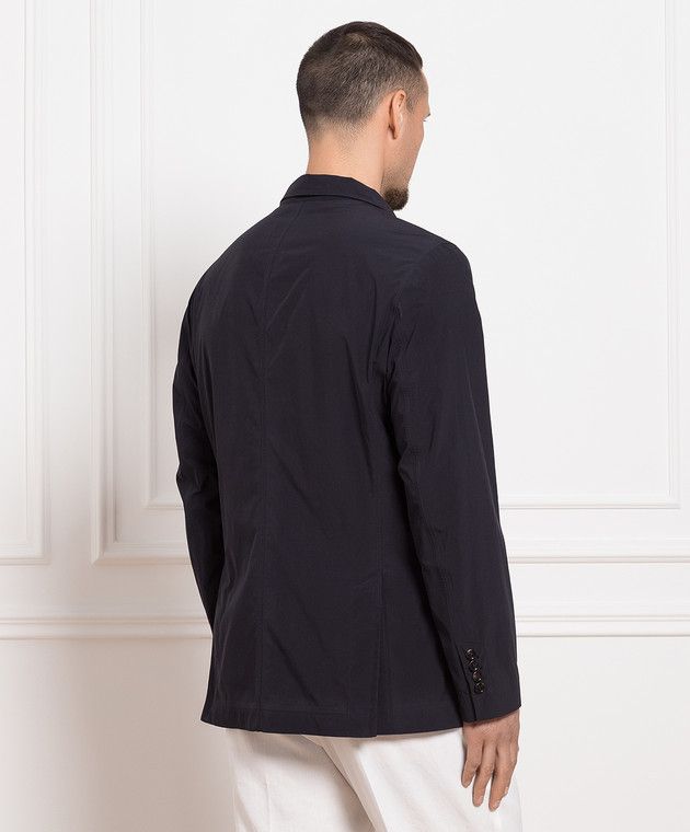 Brunello Cucinelli o1y0526 Single-breasted Blazer in Midnight Blue Size US M / EU 48-50 / 2 - 3 Thumbnail