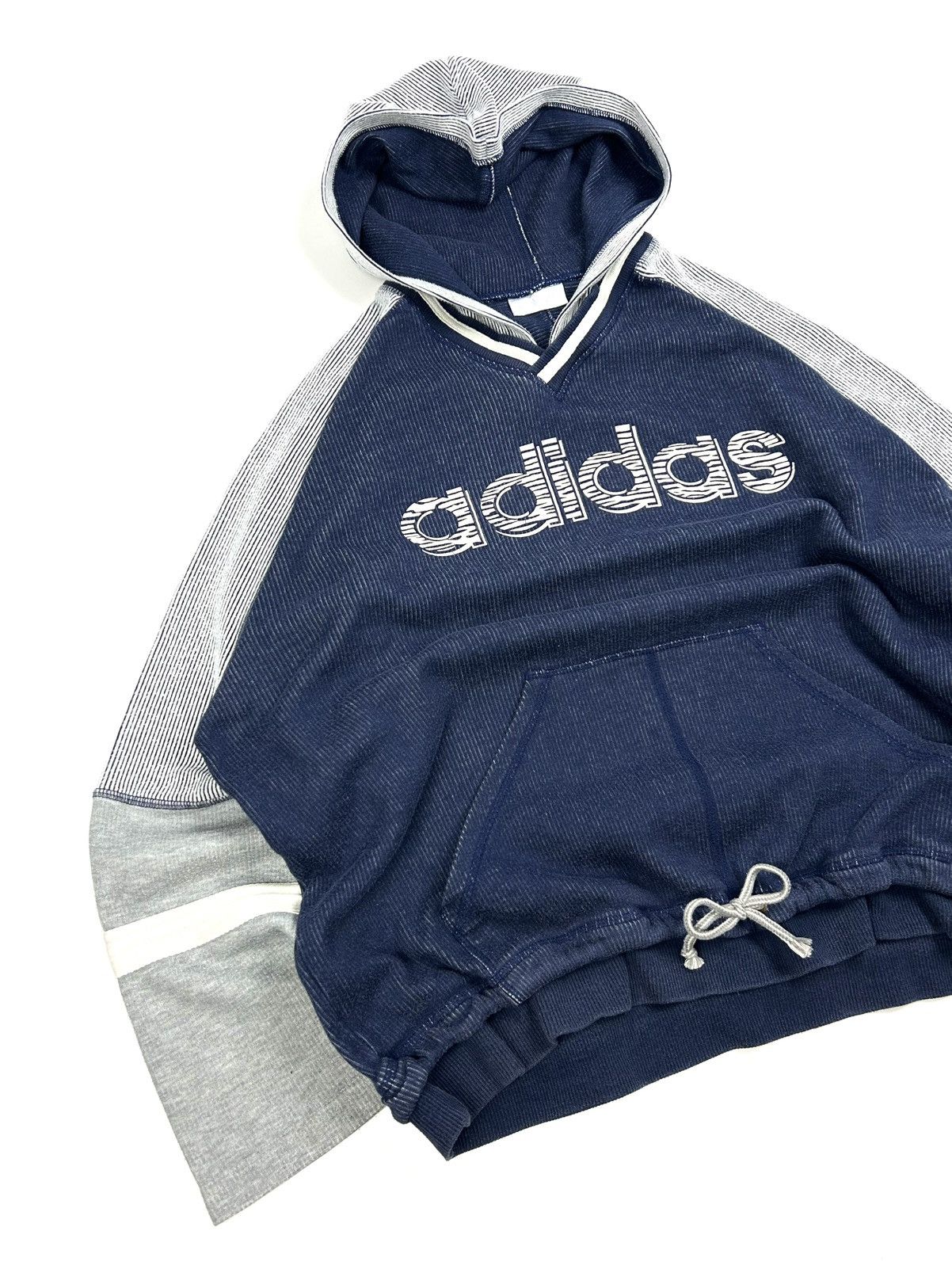 Adidas Vintage Adidas 90s Baggy Striped Hoodie 3/4 Sleeve Men’s M Size US M / EU 48-50 / 2 - 4 Thumbnail