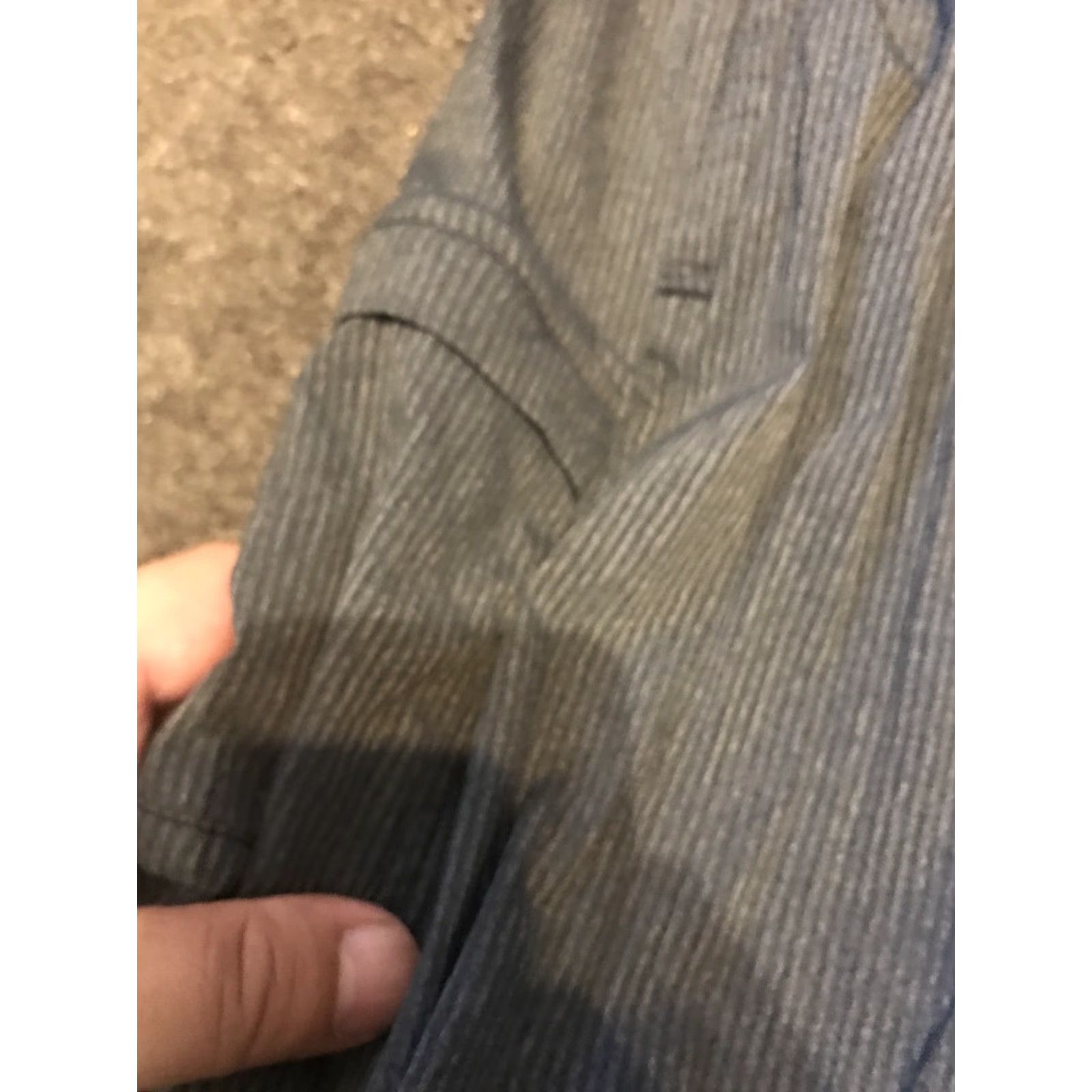 Lululemon Lululemon Mens XL Striped Jogger Pants Drawstring Waist Lightweight Elastic Breathable Casual Workwear Pocketed Gray Polyester Straight Leg Size US 36 / EU 52 - 4 Thumbnail