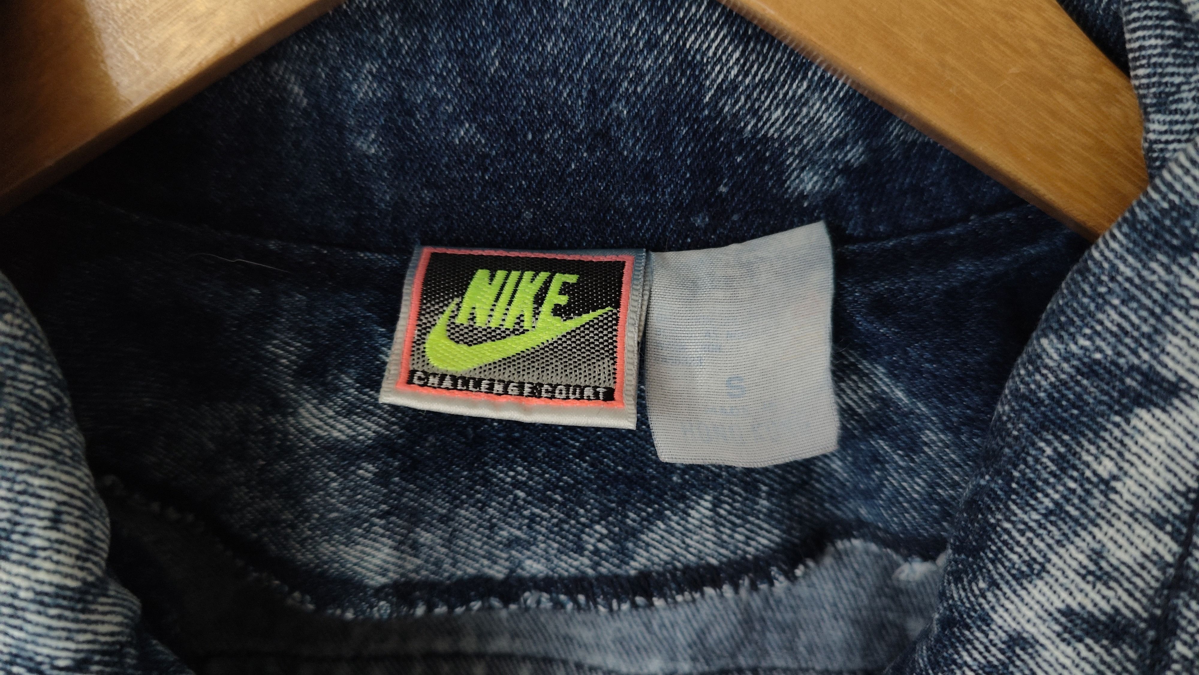 Nike RARE Nike Challenge Court Andre Agassi Vintage Denim Jacket Size US S / EU 44-46 / 1 - 4 Thumbnail
