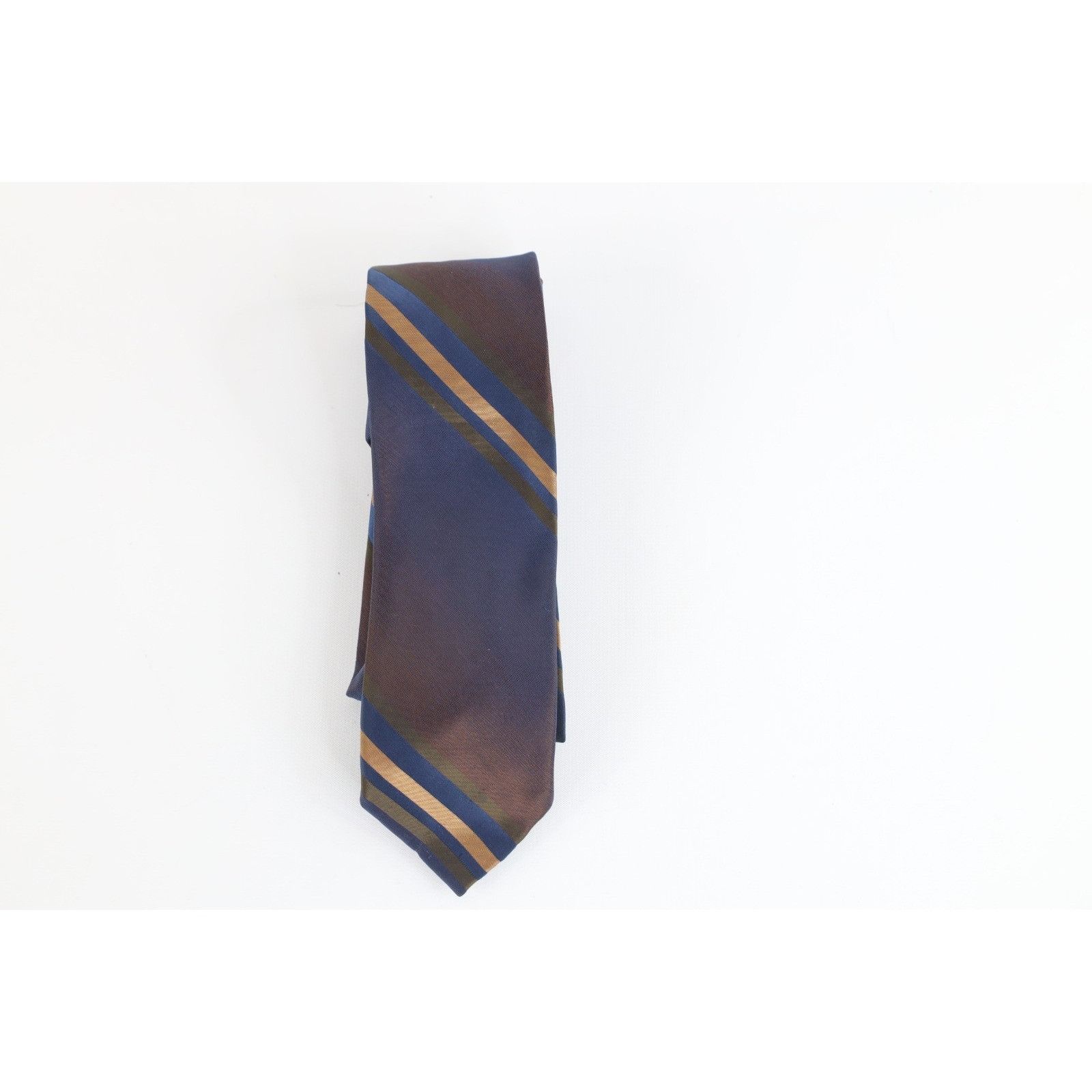 Vintage Vintage 60s 70s Rockabilly Striped Skinny Neck Tie Size ONE SIZE - 1 Thumbnail