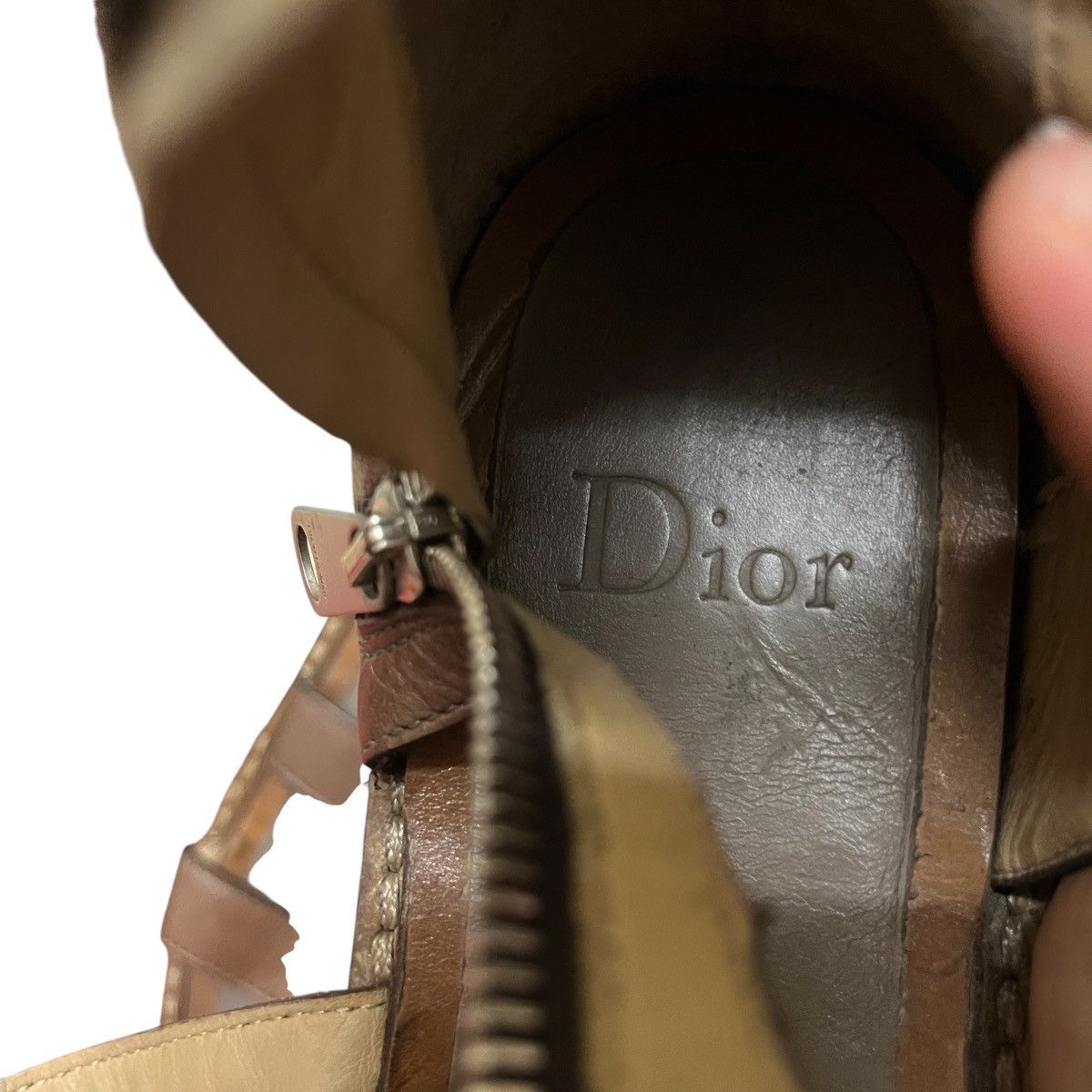Christian Dior Monsieur × Dior Authentic Christian Dior Homme Leather Flat Sandals Size US 12 / IT 42 - 10 Thumbnail