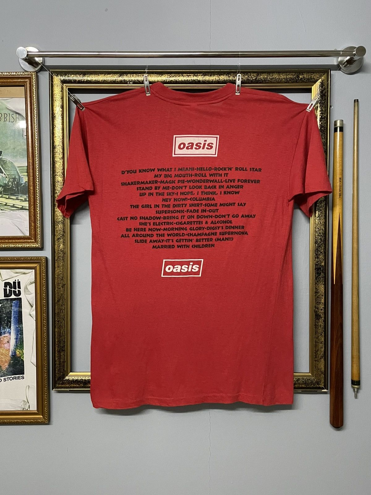 Vintage Vintage 90s Og Oasis Box Logo Top Song Single Stitch Tshirt Size US L / EU 52-54 / 3 - 11 Thumbnail