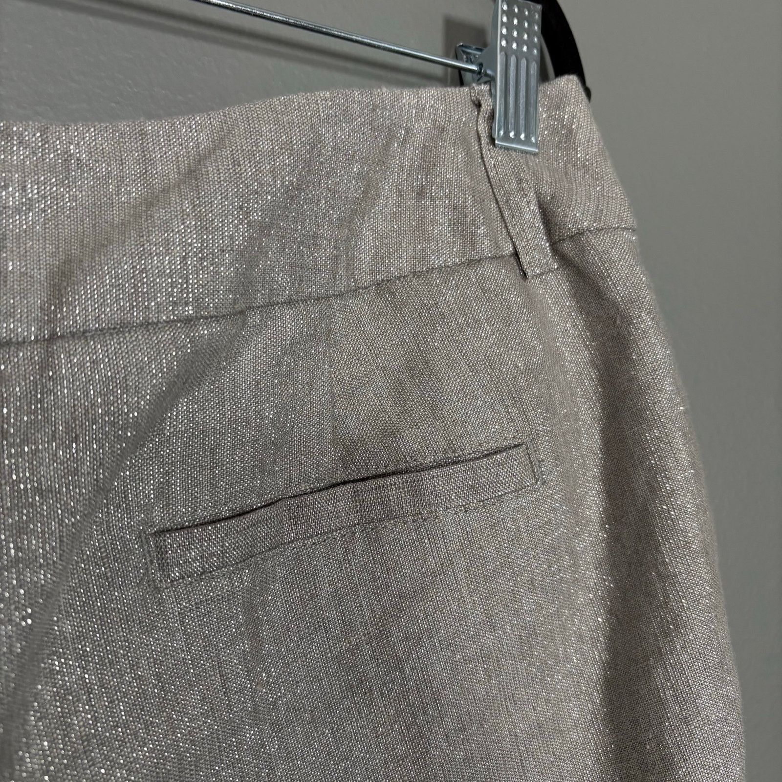 Apt. 9 Apt 9 Women's Linen Blend Glitter Shorts - 8 - Y2K Festival Size 30" / US 8 / IT 44 - 5 Thumbnail