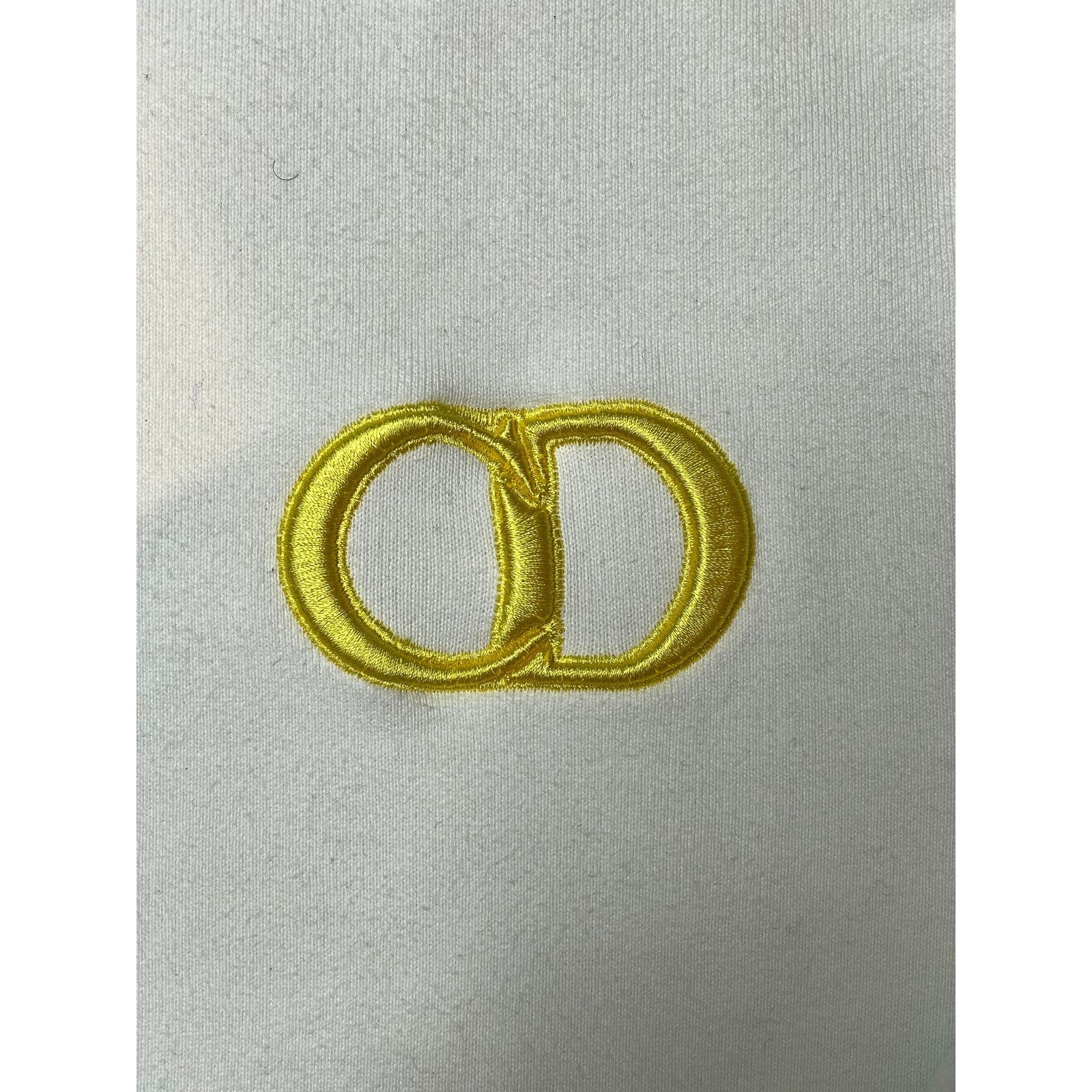 Dior Dior CD Logo Hoodie White Yellow Size XS / US 0-2 / IT 36-38 - 3 Thumbnail