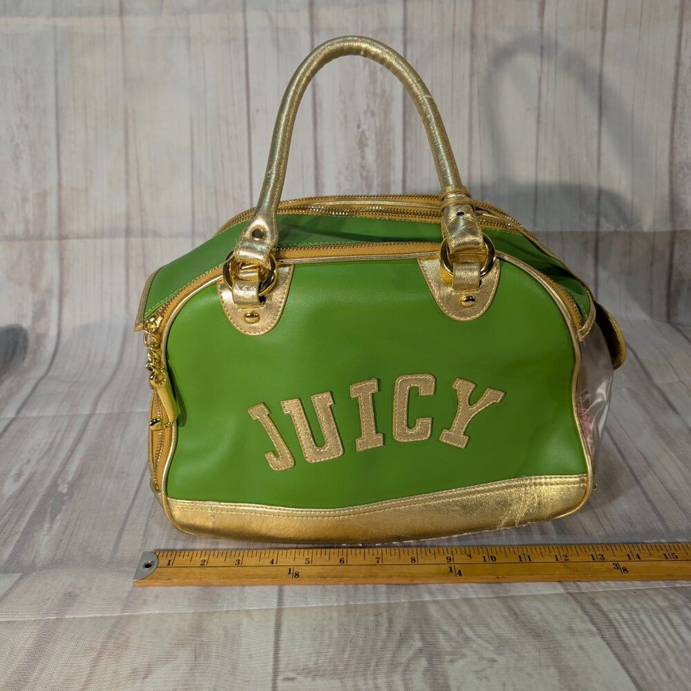 Juicy Couture Juicy Couture Vintage Green-Gold Pet Carrier Bag Size ONE SIZE - 5 Thumbnail