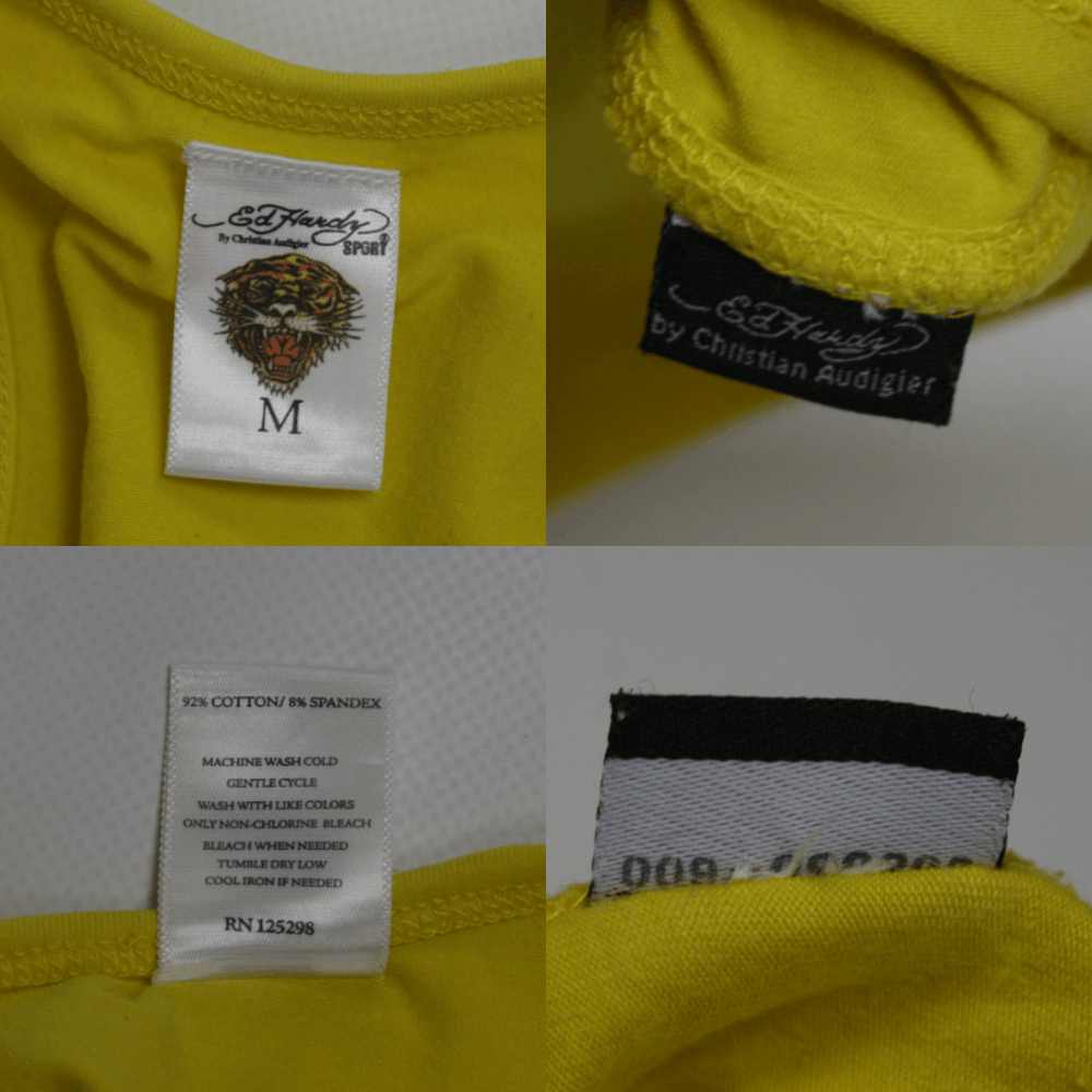 Ed Hardy 00S Tattoo Big Logo Y2K Tank Top Vintage Size M / US 6-8 / IT 42-44 - 8 Thumbnail