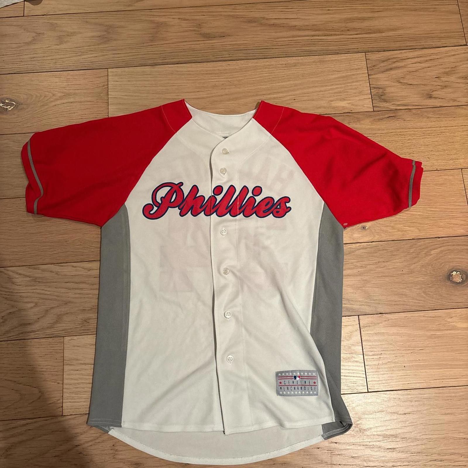 MLB Vintage Phillies Baseball Jersey Size US XL / EU 56 / 4 - 3 Thumbnail