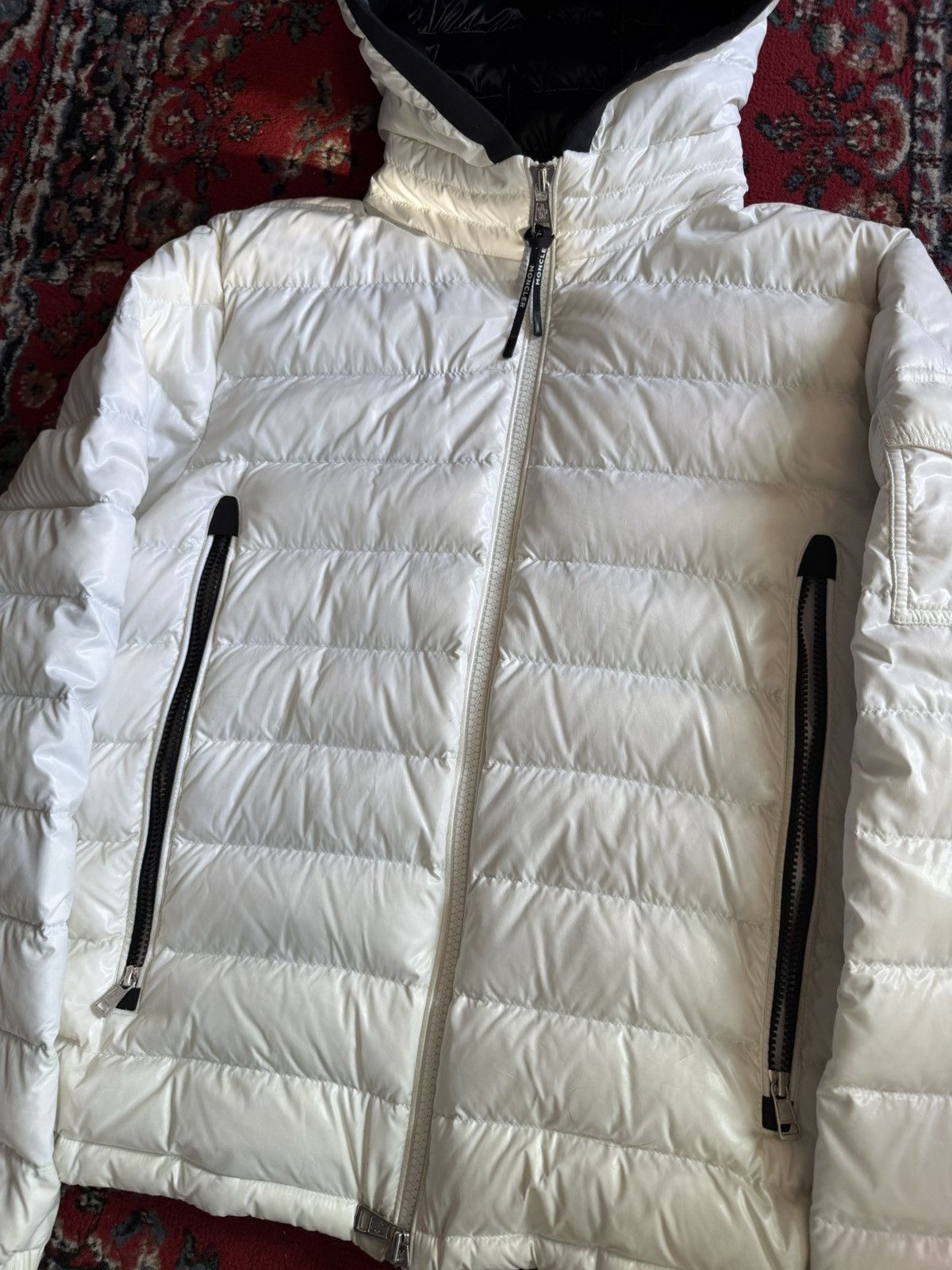Moncler Galion down puffer jacket white size 3 Size US M / EU 48-50 / 2 - 2 Thumbnail