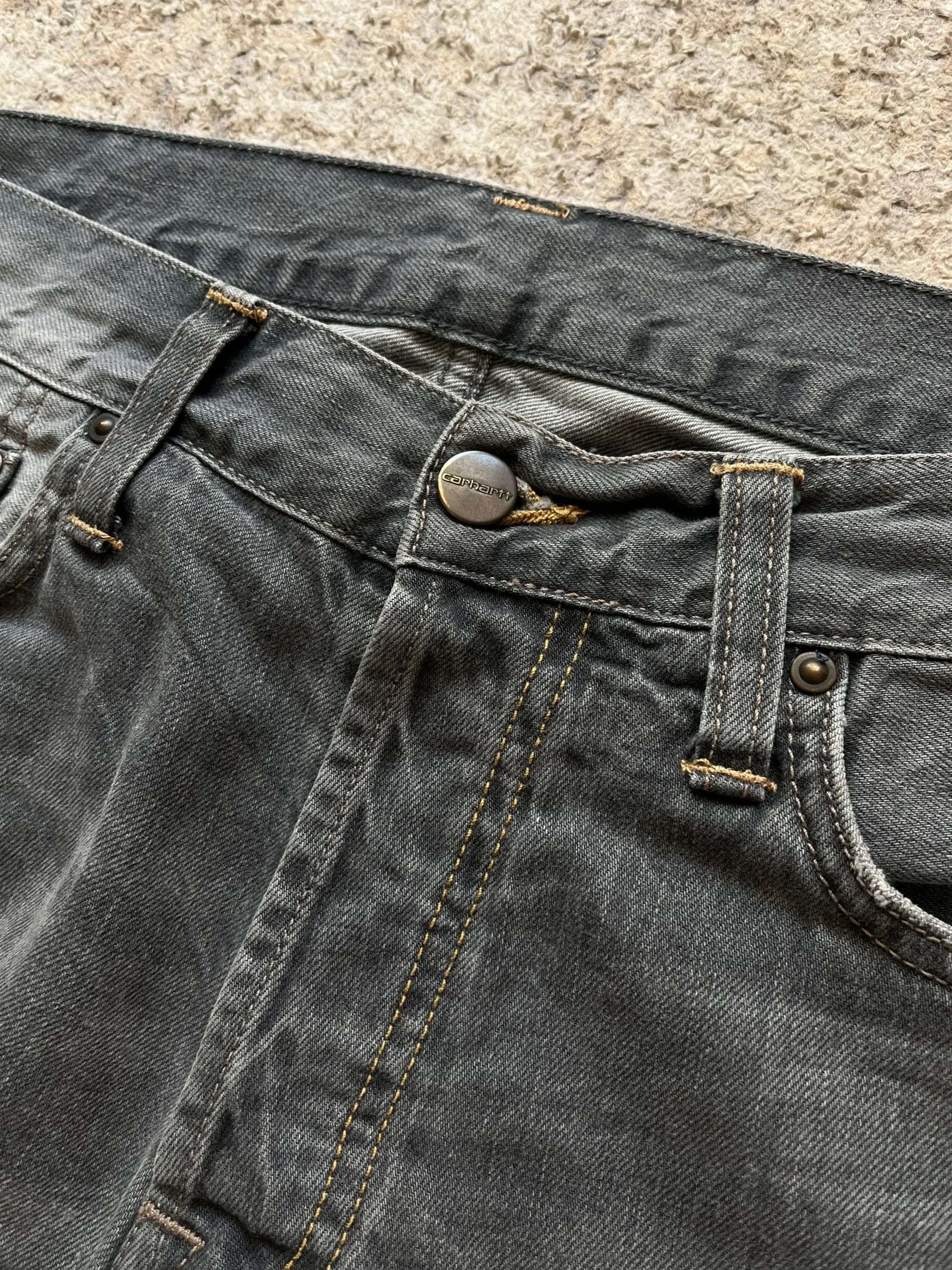 Carhartt Carhartt 2016 Grey Jeans Denim Klondike Pants Sz W 28 L 32 Size US 28 / EU 44 - 4 Thumbnail