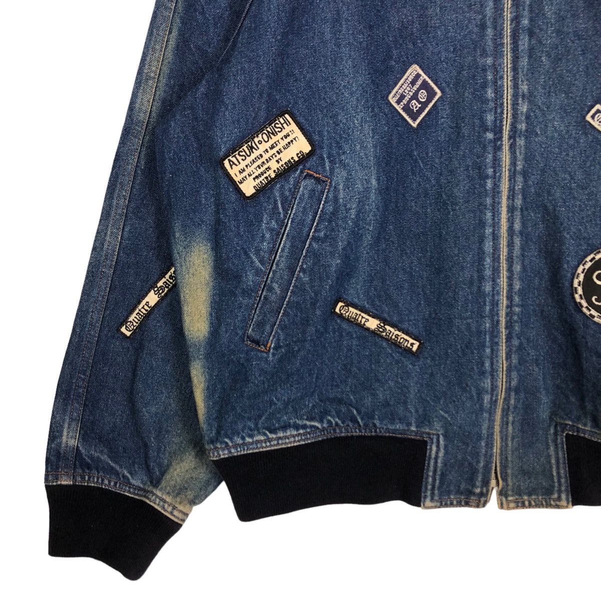 Vintage Denim Bomber Jacket Atsuki Onishi Japan IsseyMiyake