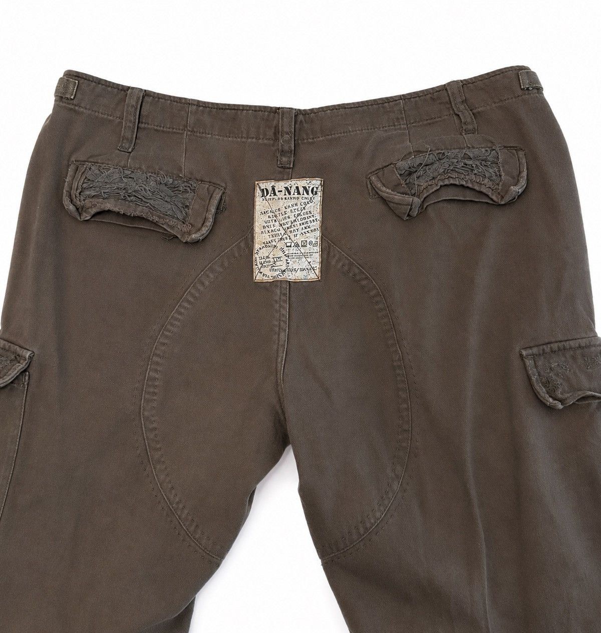 Other Da-Nang Embroidered Cargo Pants | Y2K Military Boho Style Size 28" / US 6 / IT 42 - 7 Thumbnail