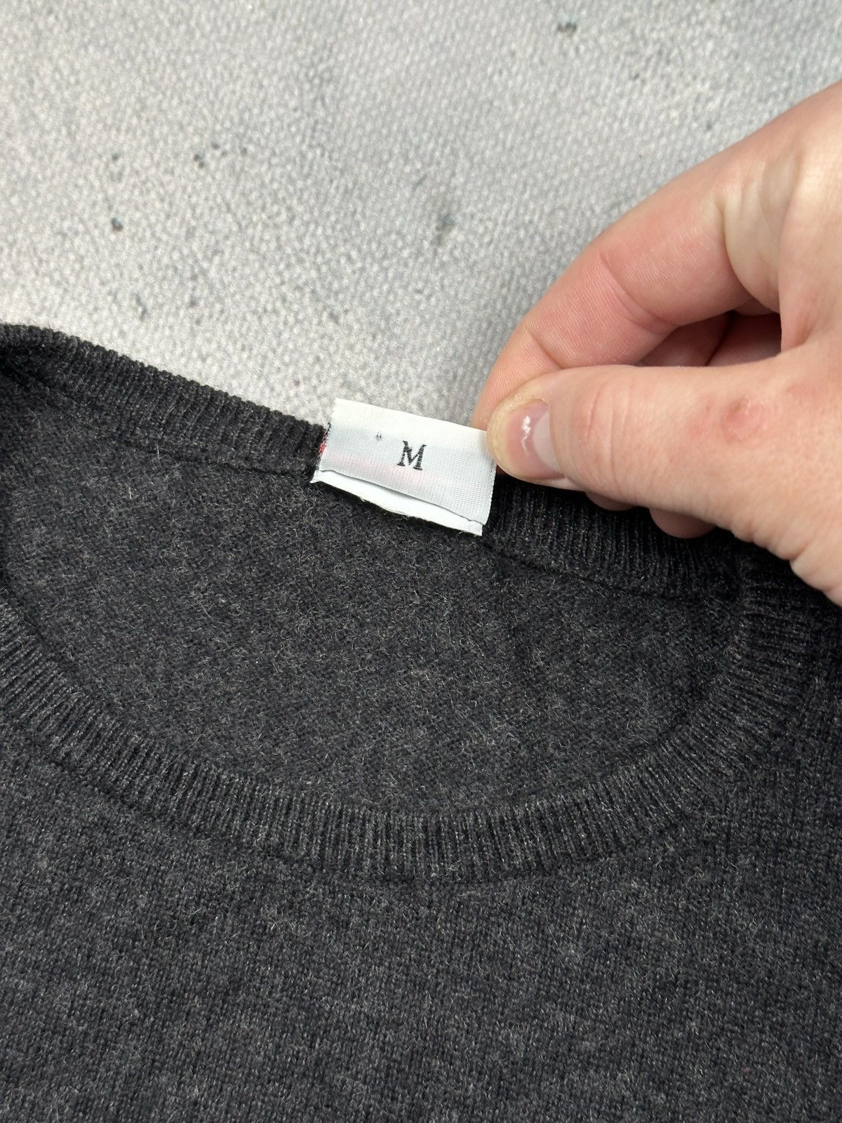 Japanese Brand Joye+Fun Italy Grey Suff-Sleeve Knit Top Silk Cashmere Blend Size M / US 6-8 / IT 42-44 - 12 Thumbnail