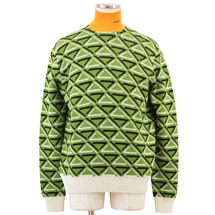 Prada Prada Prada Virgin Wool Cashmere Sweater Textile Tops DUTY FREE for USA Size ONE SIZE - 1 Thumbnail