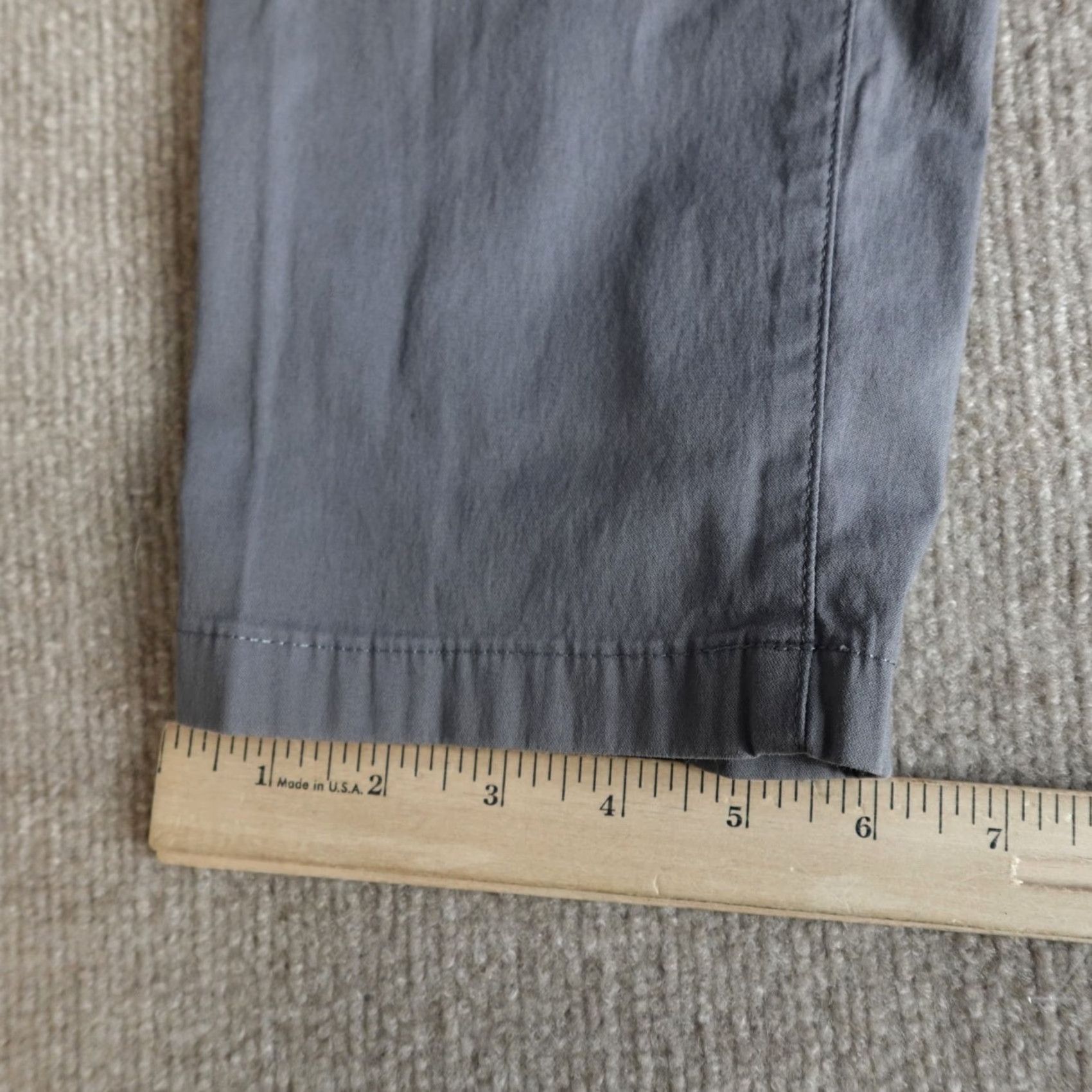 Vintage Birddogs Mens Pants 34 x 31 Gray Chino Cotton Blend Casual Slim Flat Front Regular(Hip) Mens Size US 34 / EU 50 - 5 Thumbnail