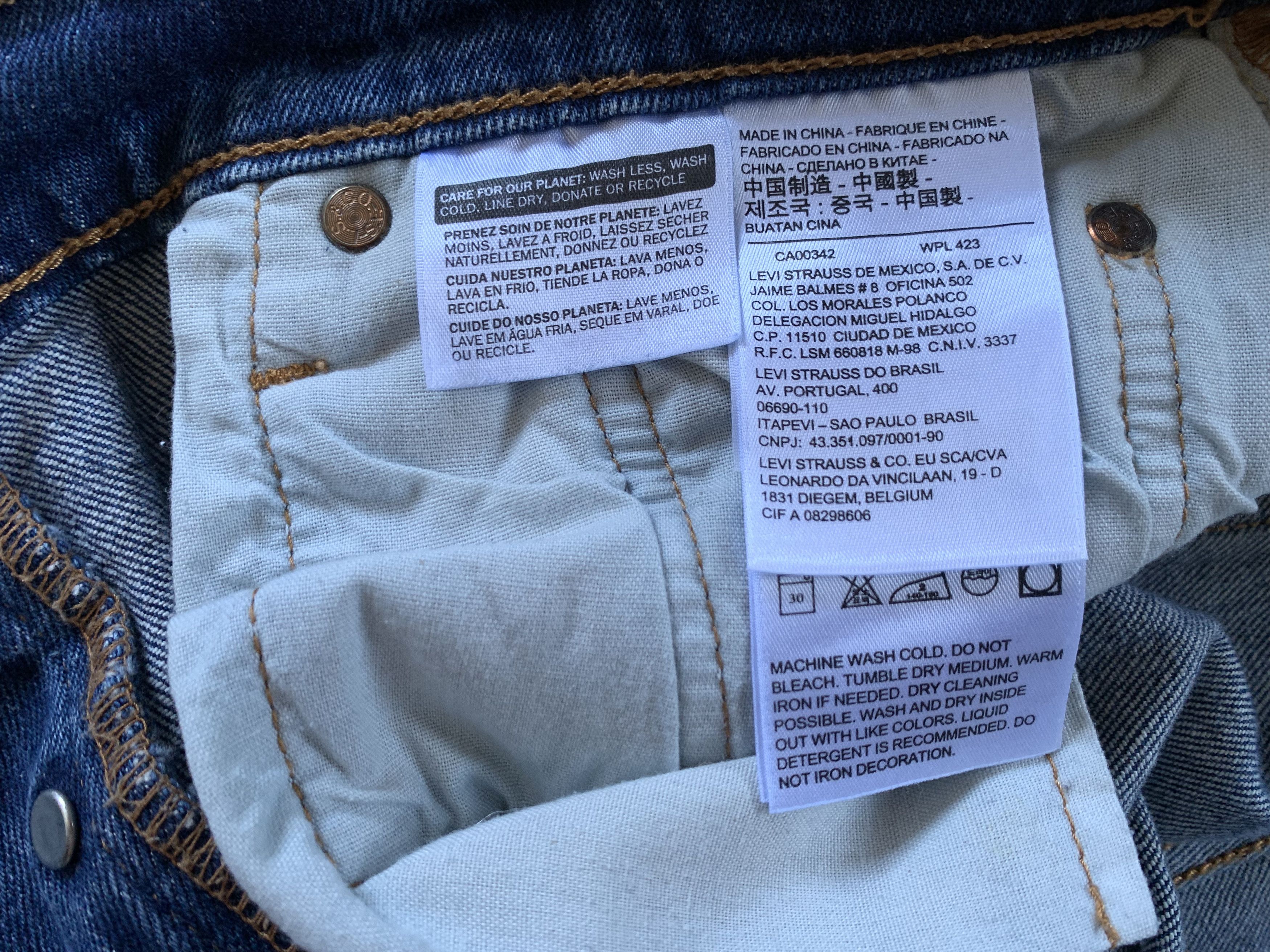 Levi's Women’s Levis 501 Blue Denim Jeans Size 28" / US 6 / IT 42 - 10 Thumbnail