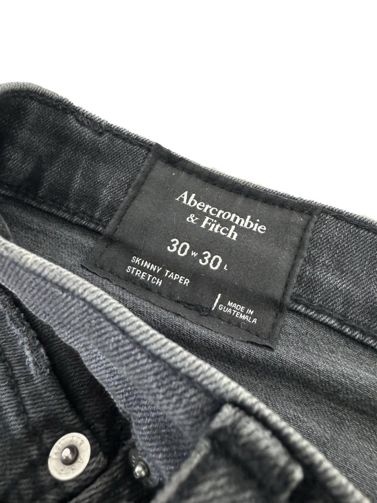 Abercrombie & Fitch Abercrombie & Fitch distressed black skinny jeans Size US 30 / EU 46 - 2 Thumbnail