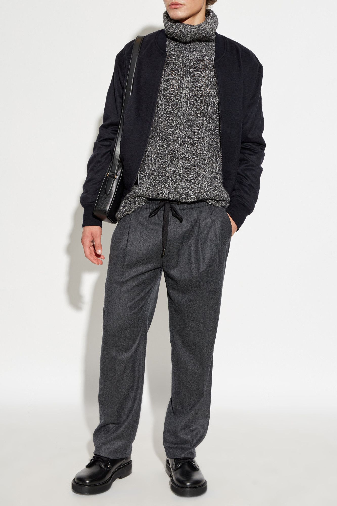 Dolce & Gabbana o1s22i1n0225 Turtleneck Sweater in Grey Size US M / EU 48-50 / 2 - 2 Thumbnail