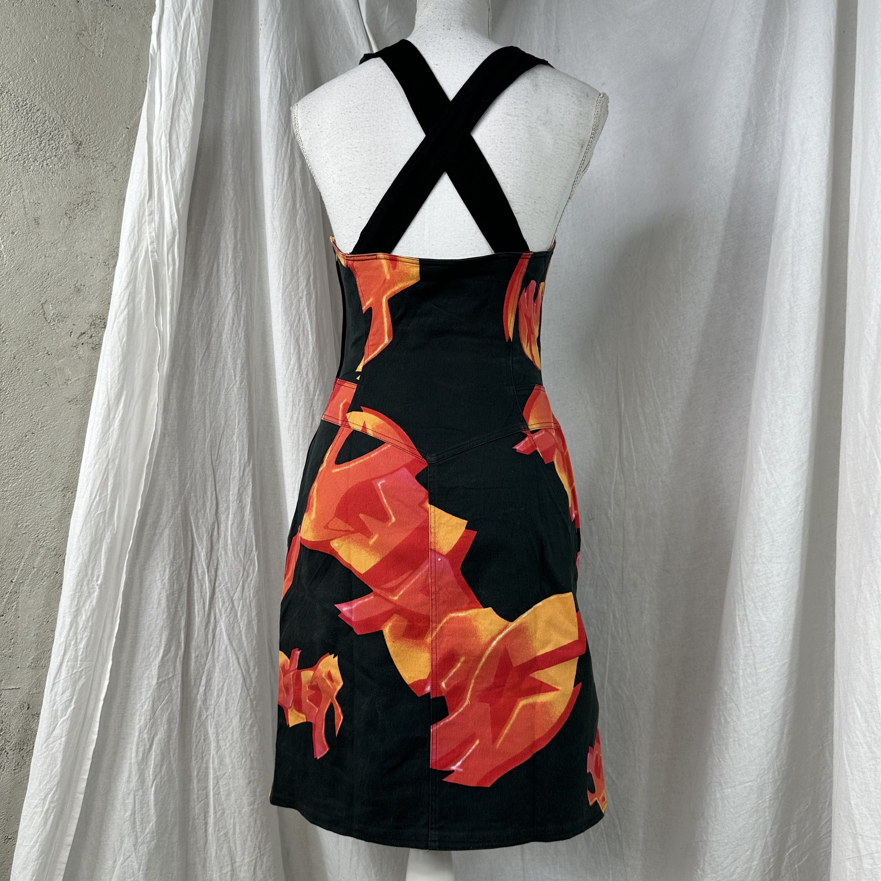 Mugler × Vintage Vintage Casual Streetwear Mugler Graffiti Dress 00s Size S / US 4 / IT 40 - 8 Thumbnail